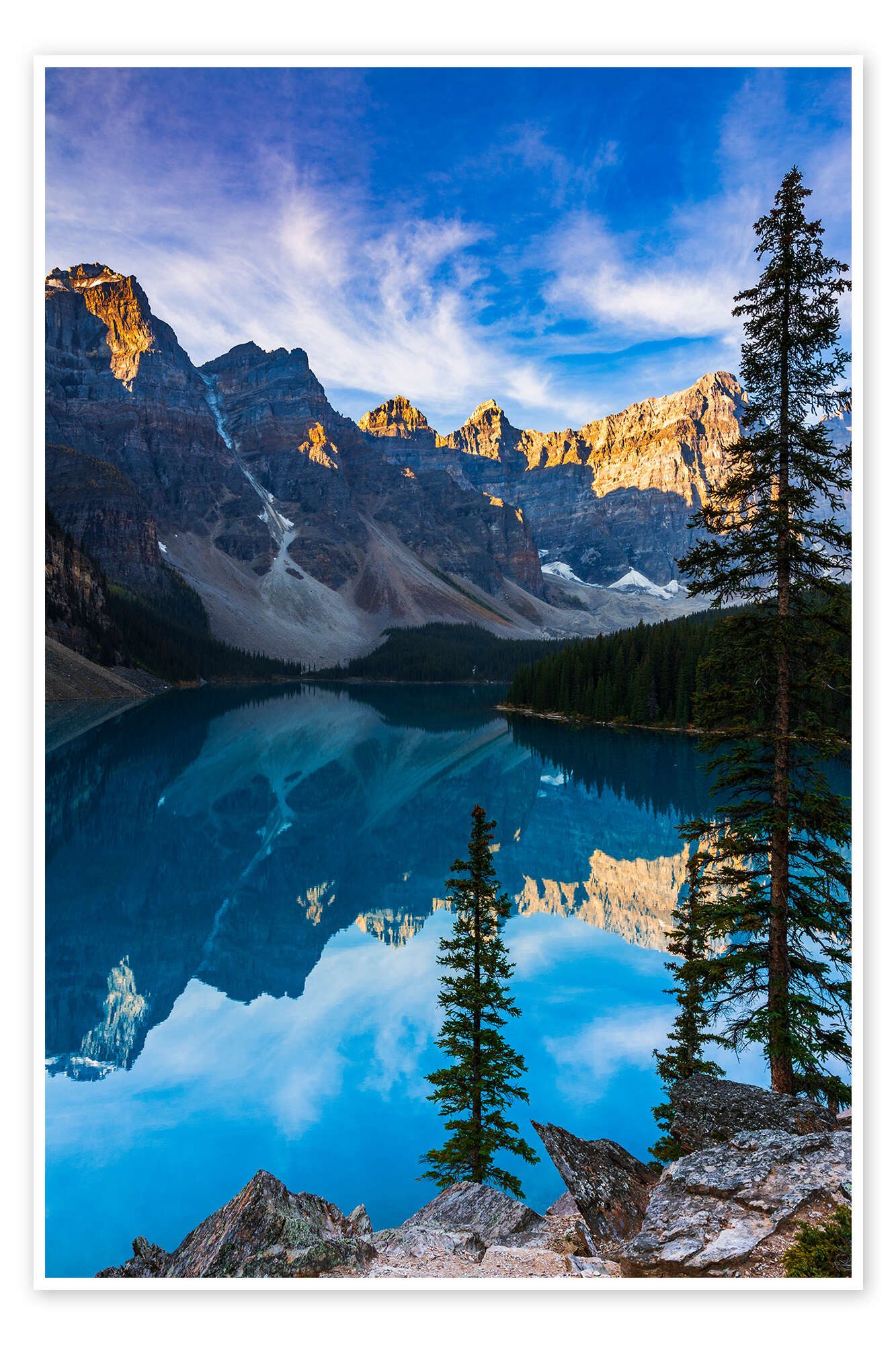 Posterlounge Wandbild Moraine Lake, Banff National Park, Alberta, Kanada I, Russ Bishop, erhältlich als Poster, Leinwandbild, Wandsticker oder Acrylglasbild