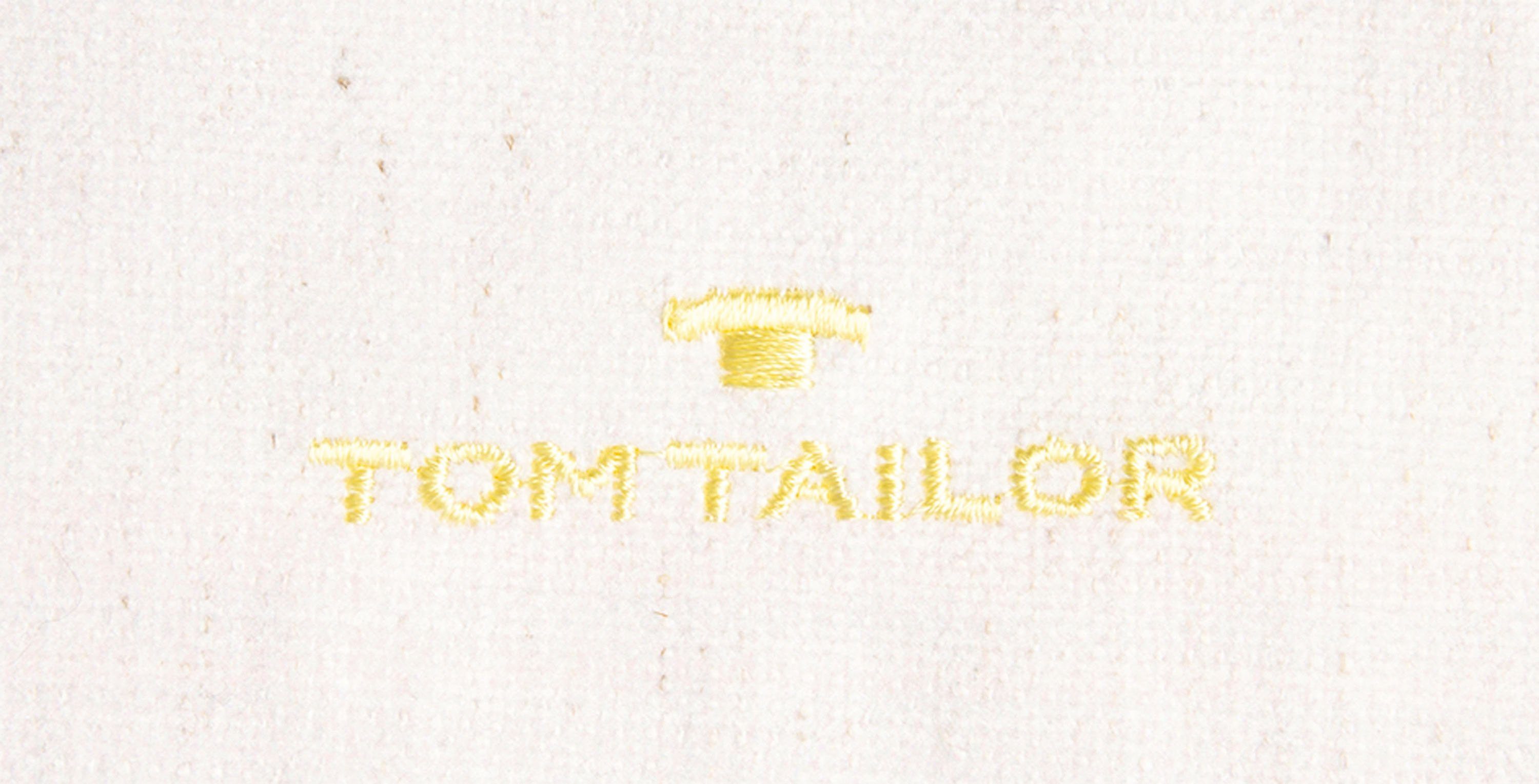 Füllung, TAILOR Dekokissen Stück gelb/sonnengelb TOM 1 Signature, ohne Gradient HOME Markenlogo, Kissenhülle Farbverlauf,