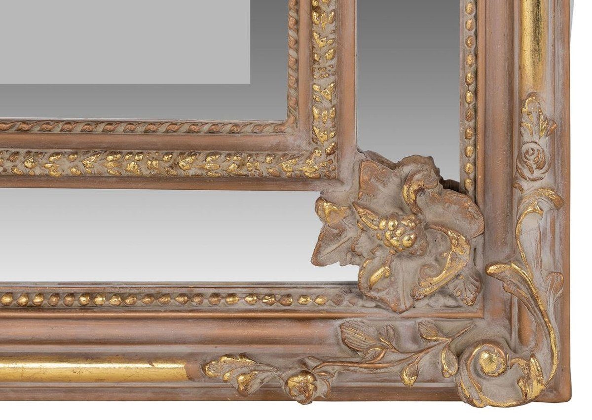 207 - 115 Antik Stil x Wandspiegel Barockspiegel Barock Gold Barockstil / cm Spiegel Braun Padrino H. Möbel Casa