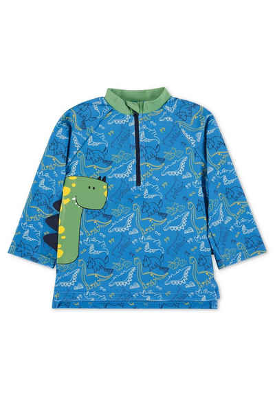 Sterntaler® Schwimmanzug Langarm-Schwimmshirt Dino (1-St) Schwimmanzug mit Reißverschluss und Stehkragen, Baby Badeanzug