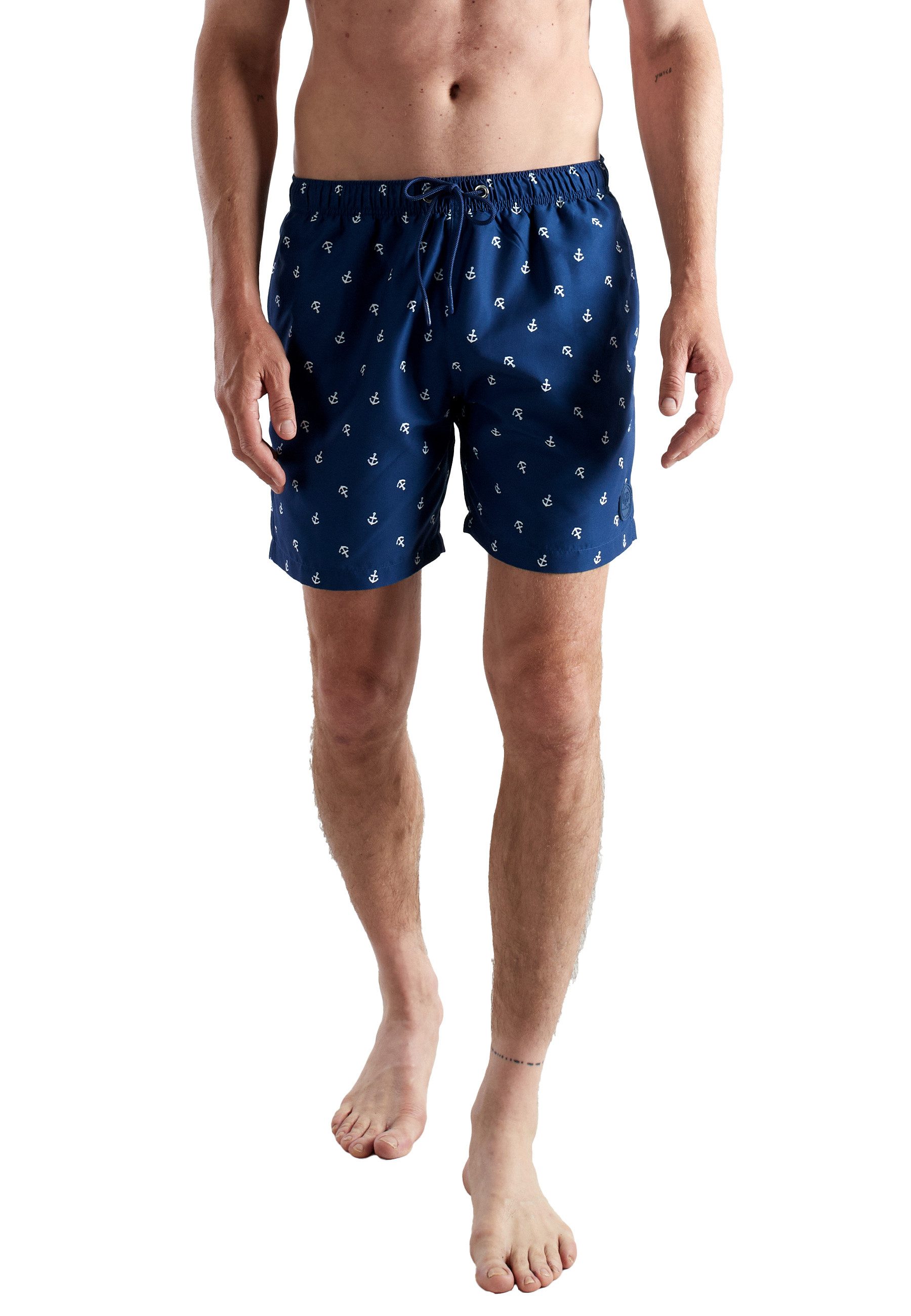 CECEBA Badehose CECEBA Herren Badeshorts blau bedruckt (1-St)