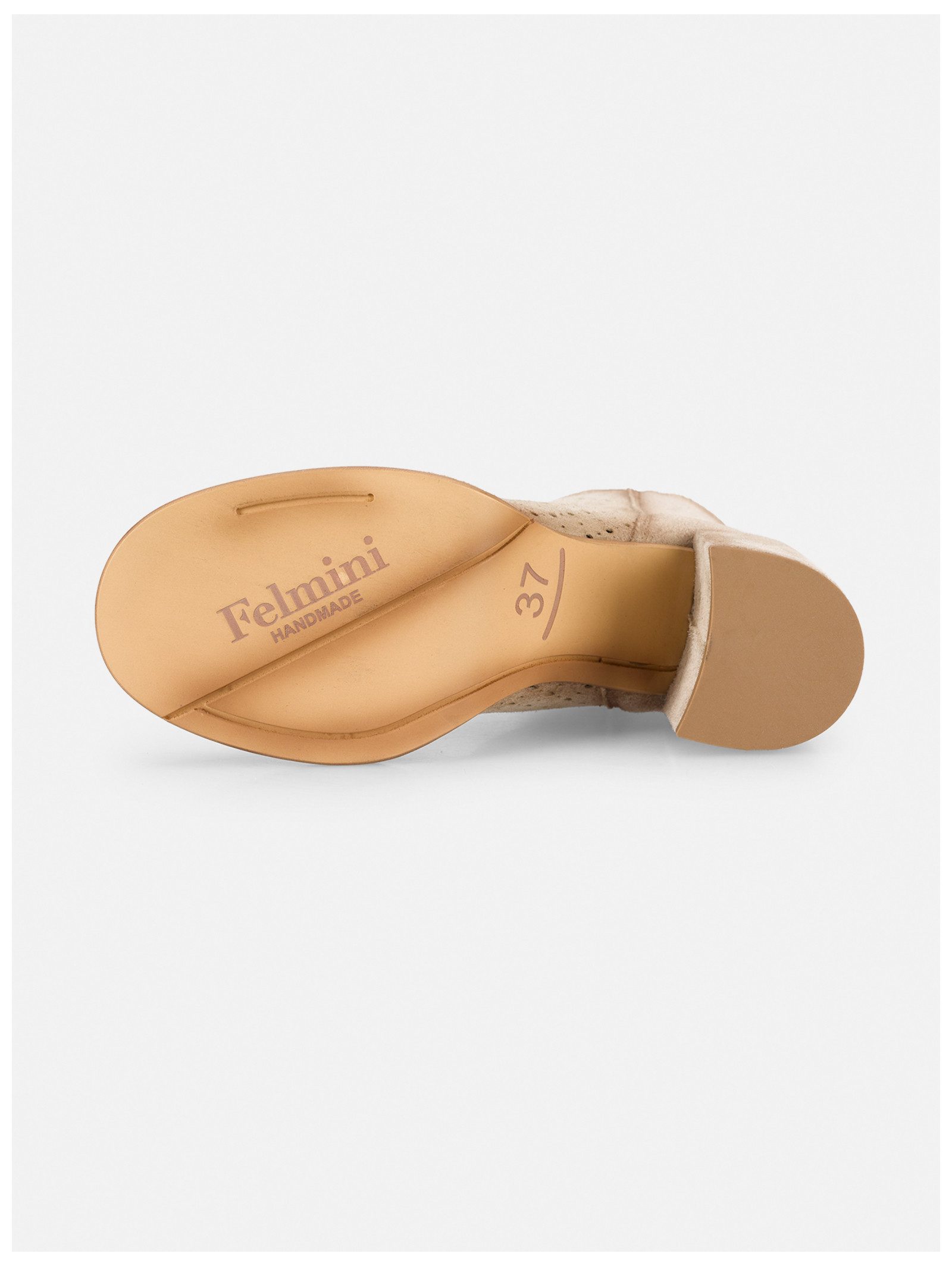 Felmini Stiefelette Leder . High-Heel-Stiefelette
