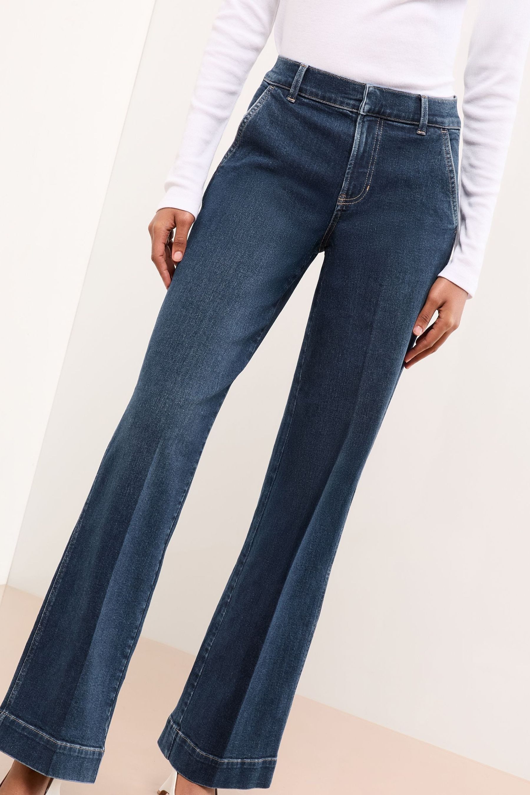 Weite Jeans Lipsy Figurbetonte Hose mit weitem Bein