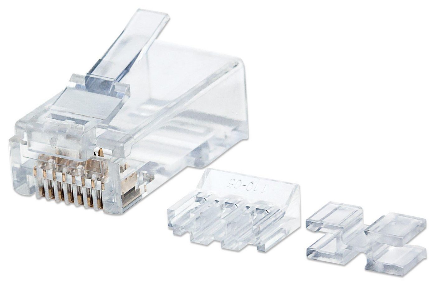 INTELLINET Modularstecker Intellinet, RJ45, Cat6A,UTP, 3-Punkt, 80 ... Netzwerkkabel