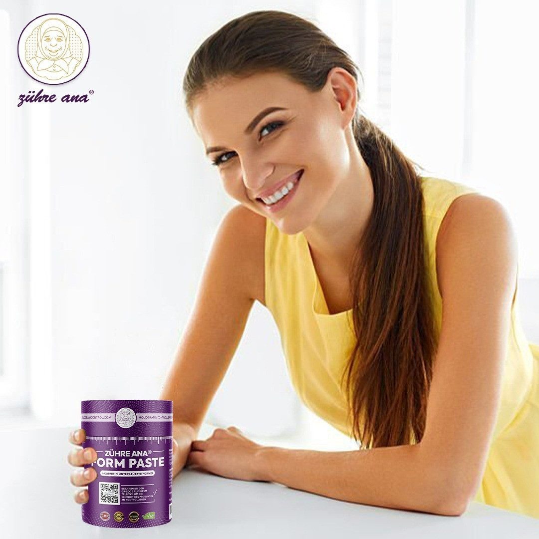 Zühre Ana® Form Paste – Stoffwechselmischung mit grünem Tee und L-Carnitin Paste, 240 g, Natürliche Form Paste