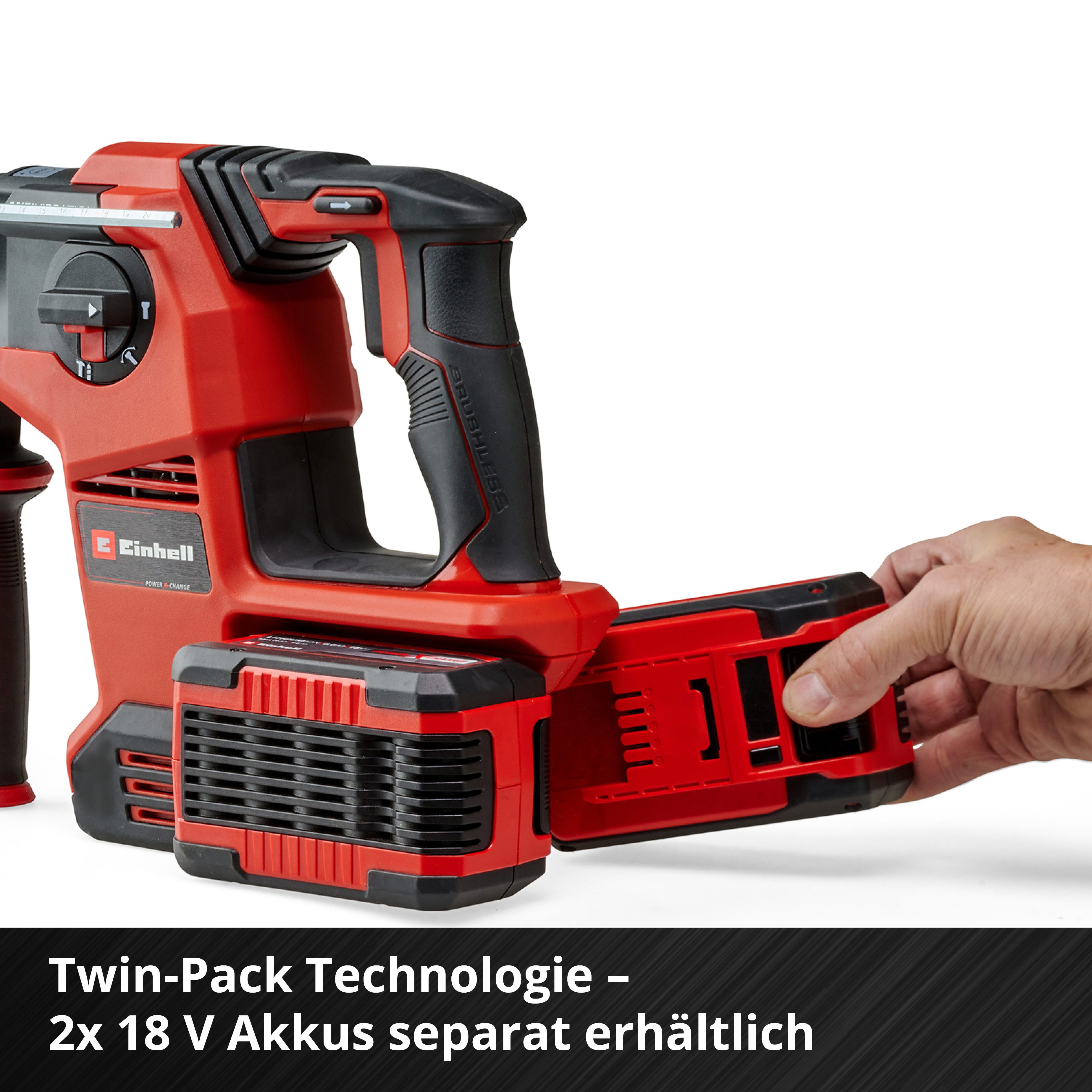 Einhell Akku-Bohrhammer TP-HD 36/30 Li BL +4 - Solo, ohne Akku und Ladegerät