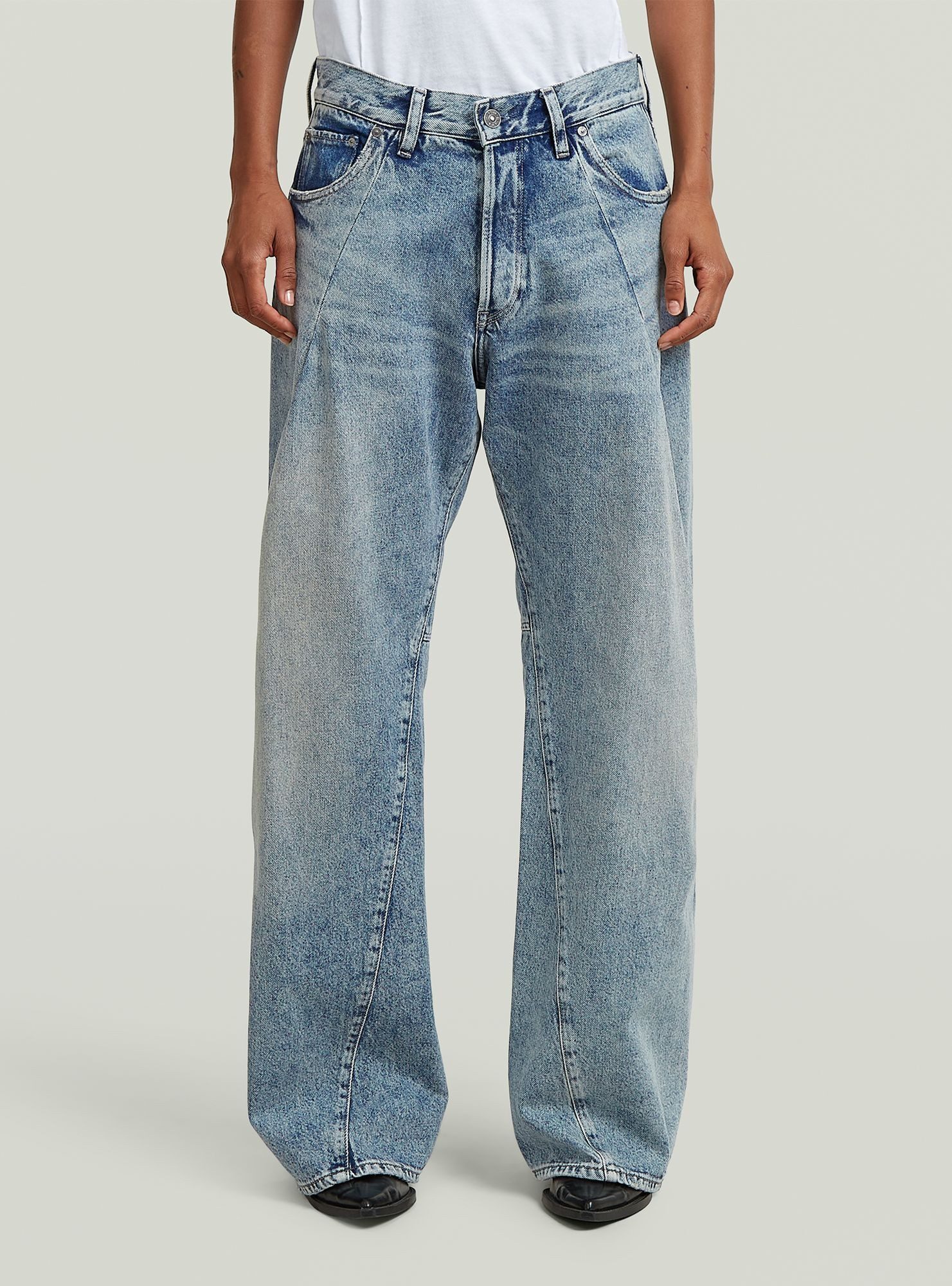 Regular-fit-Jeans Contor Barrel Wide Pleat Jeans