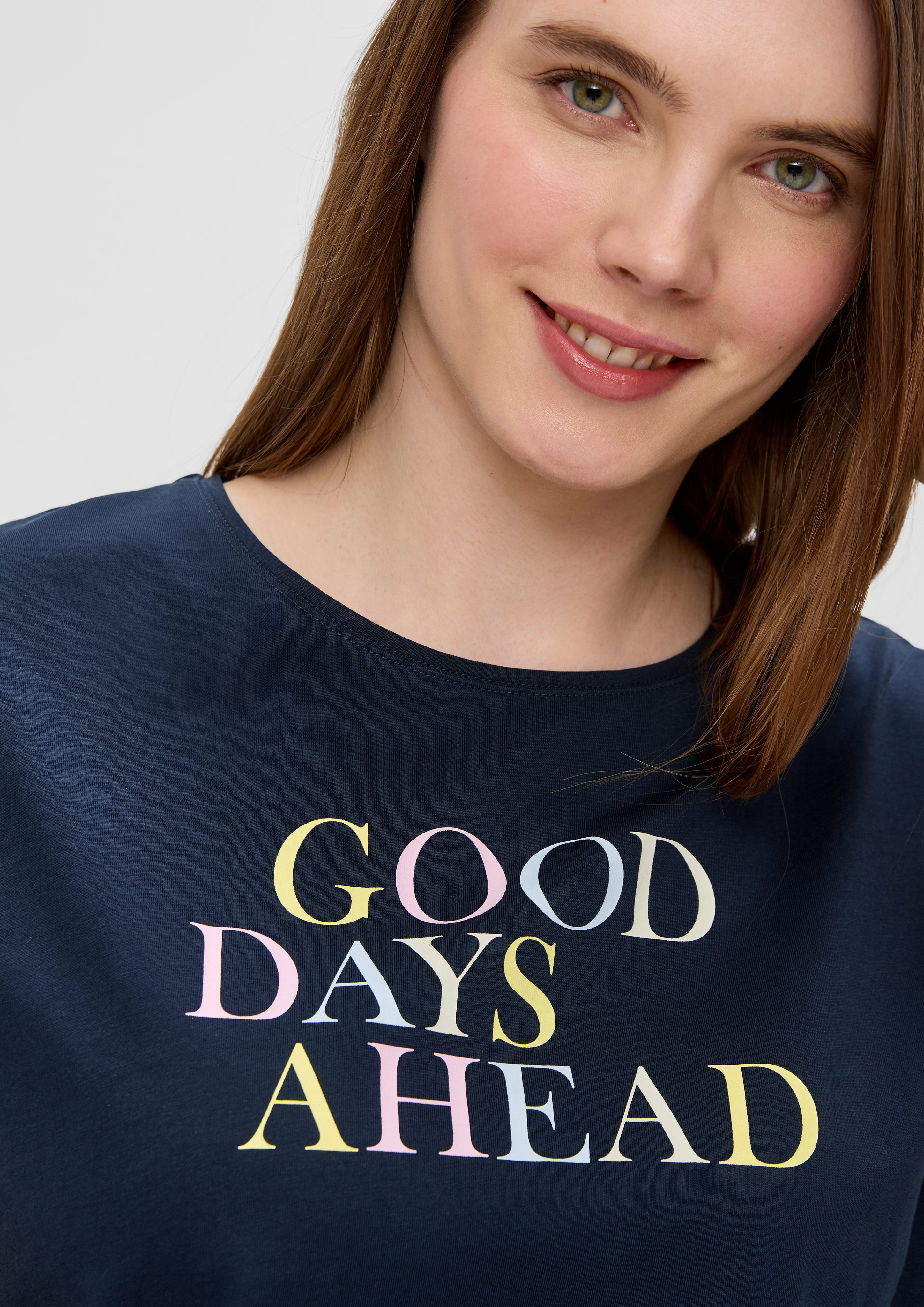 s.Oliver Shirttop Relaxed-Fit-Shirt aus Baumwolle mit günstig online kaufen