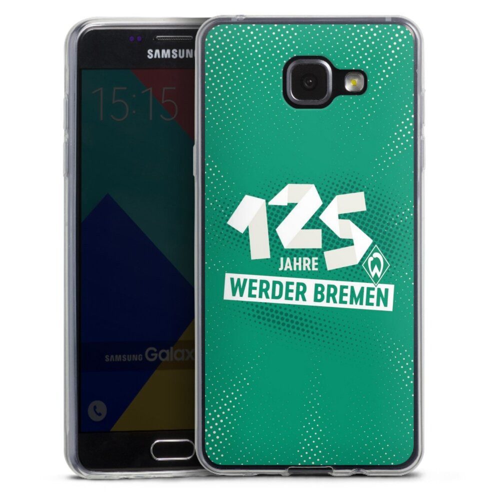 DeinDesign Handyhülle 125 Jahre Werder Bremen Offizielles Lizenzprodukt, Samsung Galaxy A5 (2016) Slim Case Silikon Hülle Ultra Dünn