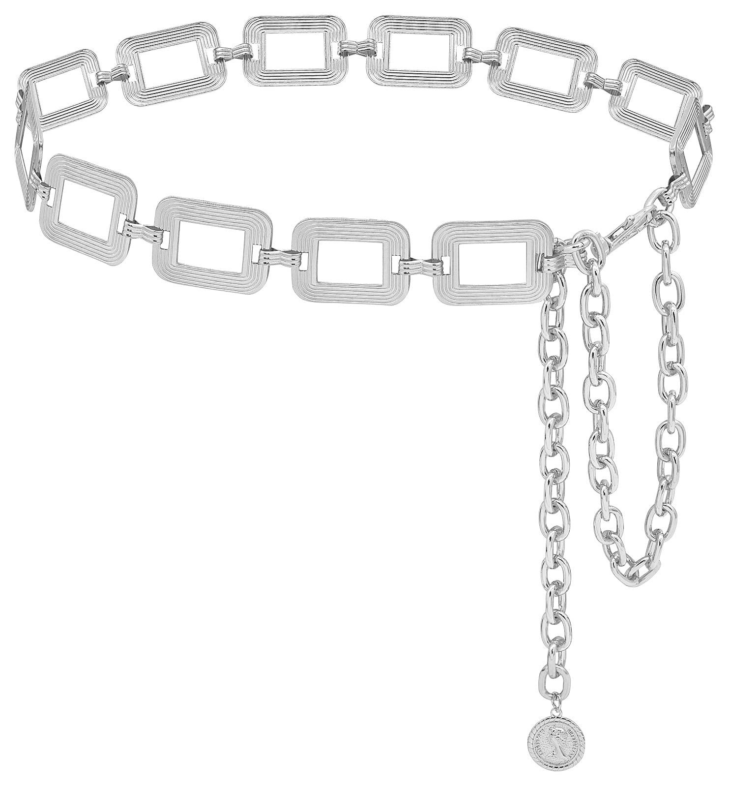 MOPUEA Kettengürtel Damen Kettengürtel Körperschmuck Bauchkette Strand verstellbarer (1-St)