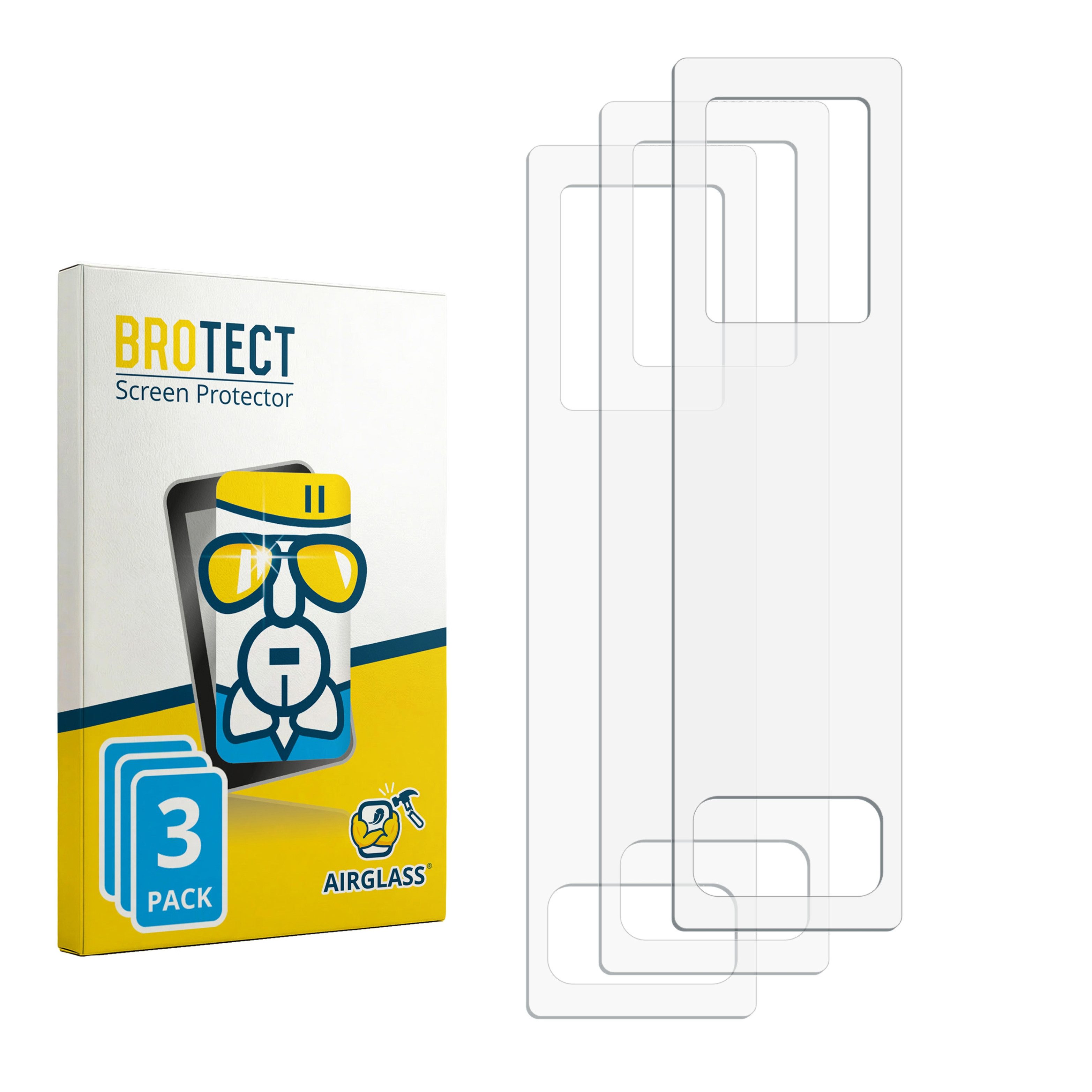 BROTECT Displayschutzglas Folie für GeekVape Aegis Legend 5, 3 Stück, Schutzfolie Glas Panzer Display Schutz klar