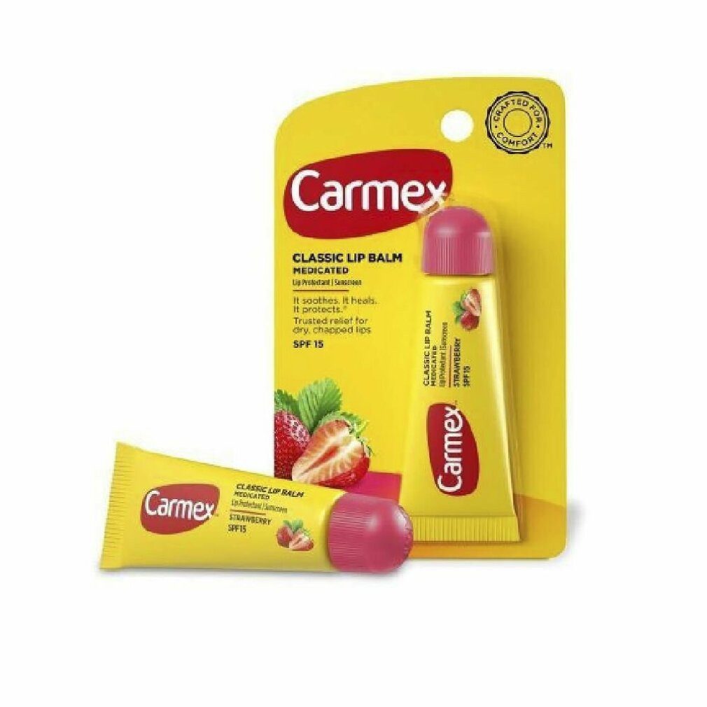 Carmex Lippenpflegemittel STRAWBERRY bálsamo labial SPF15 4,25 g
