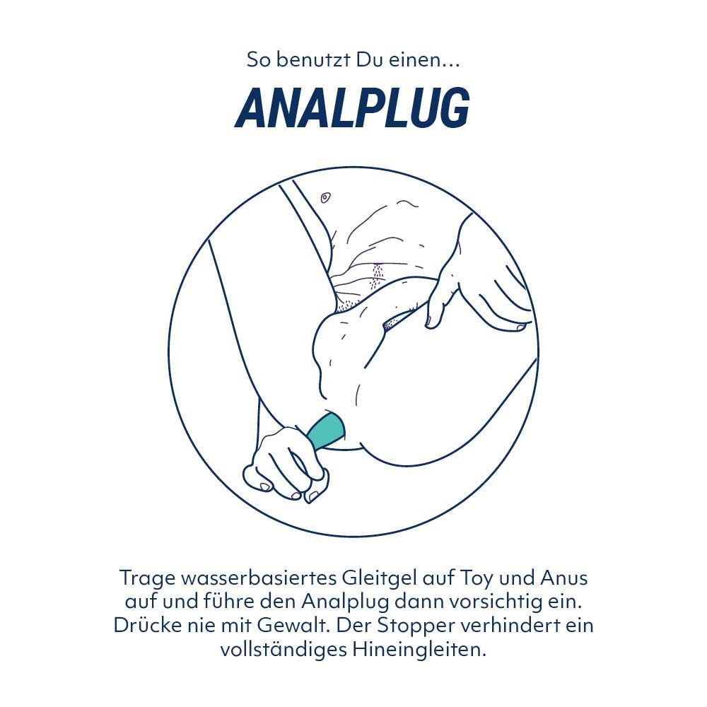 Joy AMORELIE Analplug Fly, 3 1-tlg., Vibrationsmodi, Wiederaufladbar