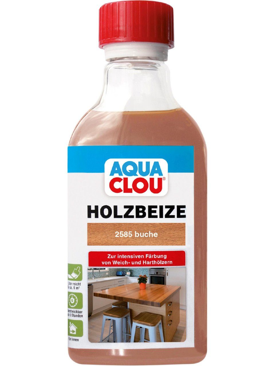 Holzbeize Aqua Clou Holzbeize 250 ml buche