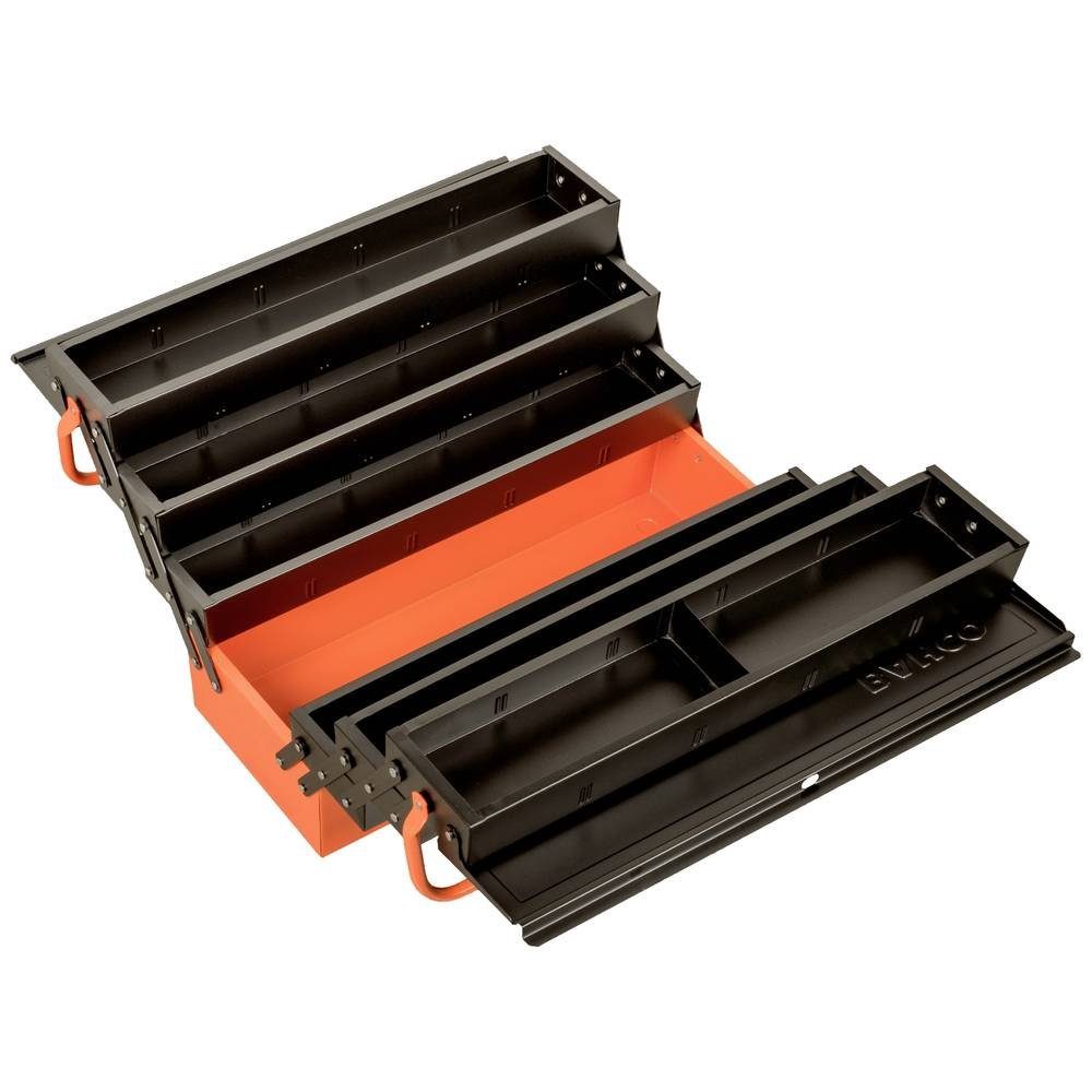 BAHCO Werkzeugkoffer Metallwerkzeugbox mit 7 Fächern 1497MBF750
