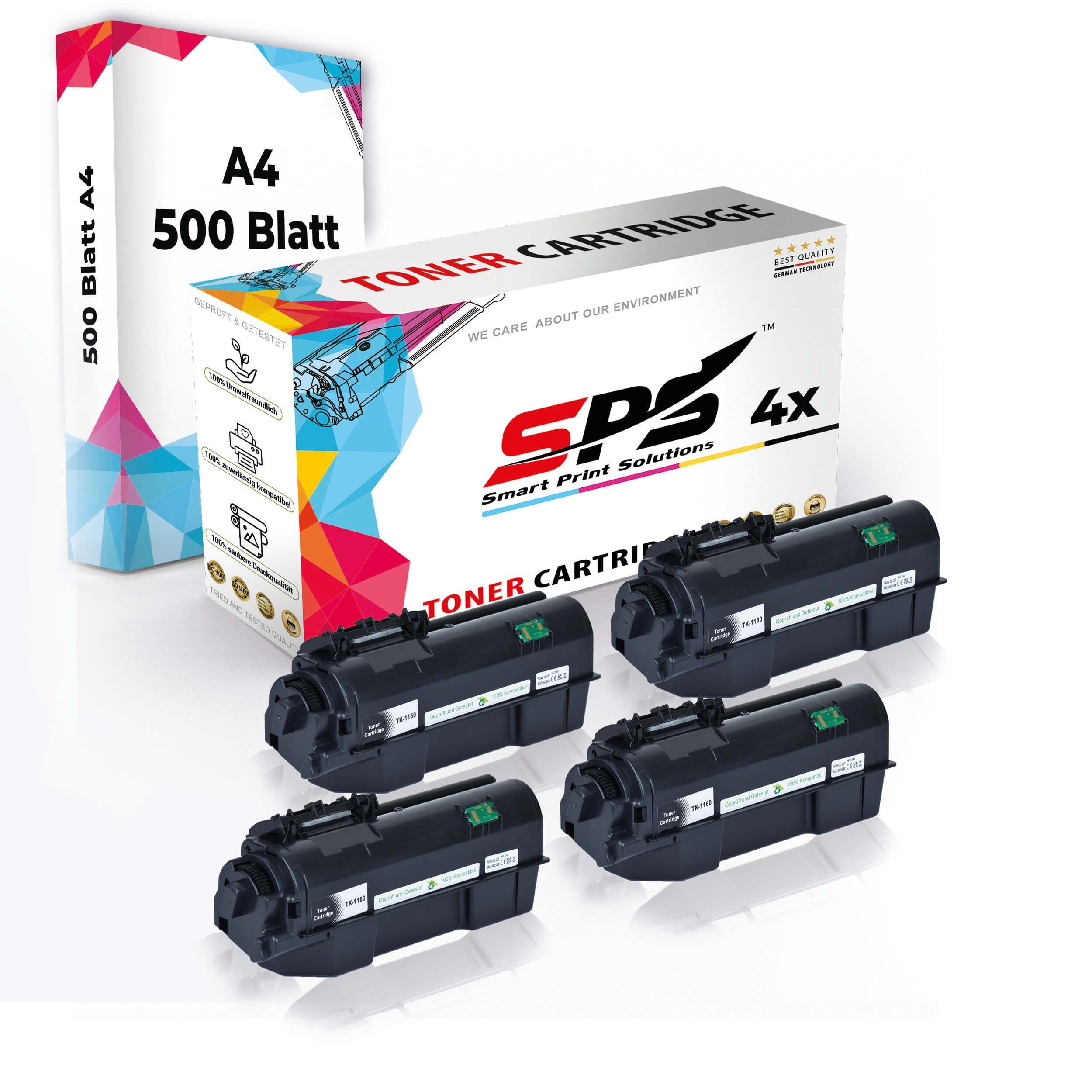 SPS Tonerkartusche Druckerpapier A4 + 4x Multipack Set Kompatibel für Kyocera ECOSYS P, (4er Pack) | Tonerpatronen
