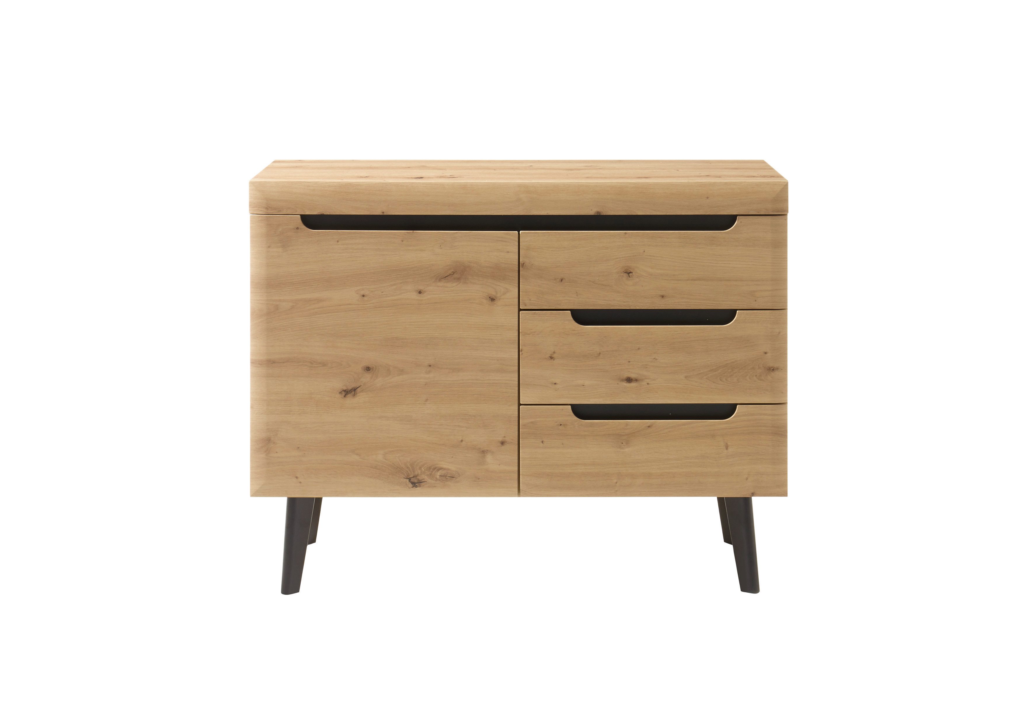 99rooms Kommode Tasania (Sideboard, Highboard), mit 3 Schubladen, 2 Fächer, Einlegeboden, 1 Tür