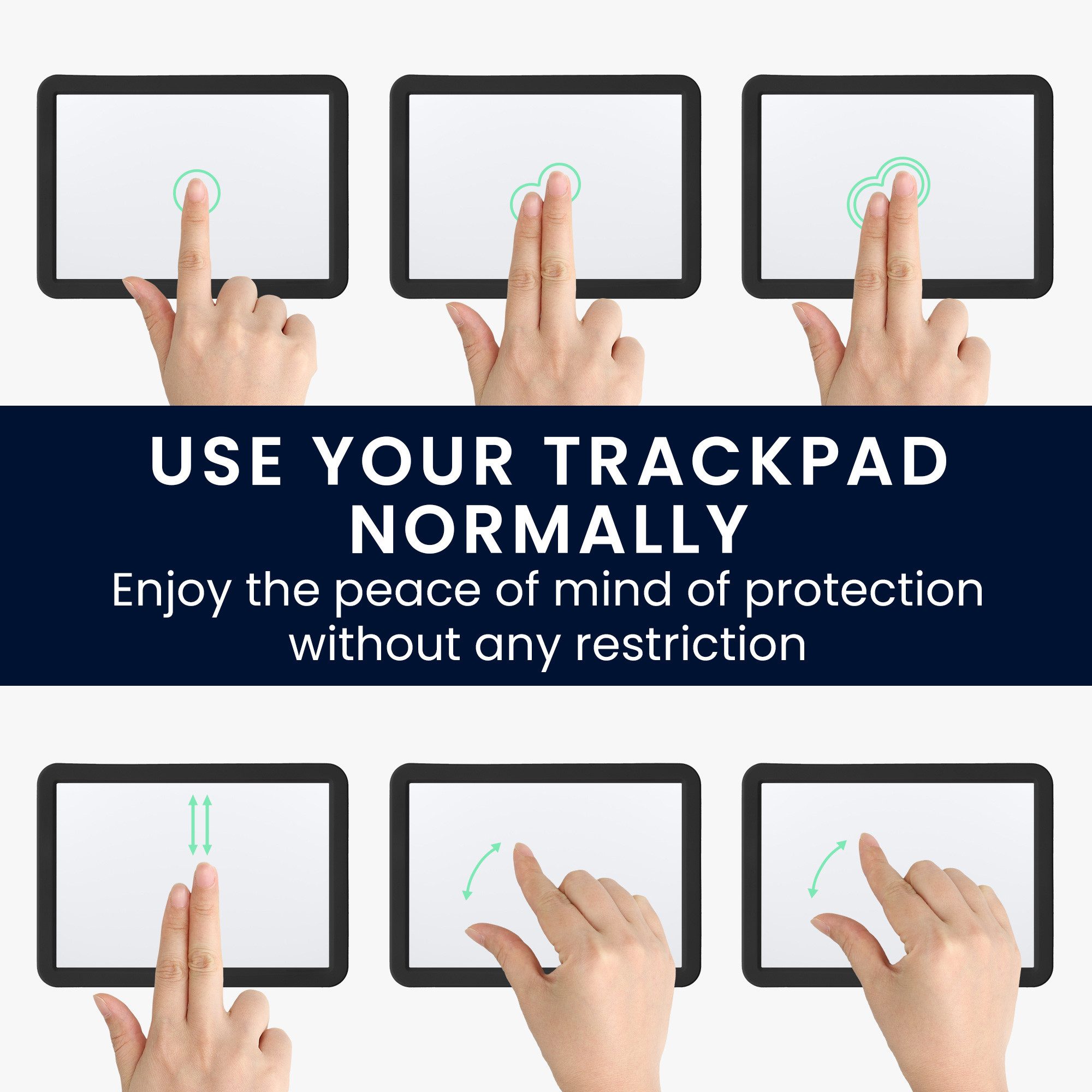 kwmobile Tastaturhalterung Hülle für Apple Magic Trackpad Silikon Bumper, (1-tlg., Silikonhülle - Schutzhülle Case in Schwarz)