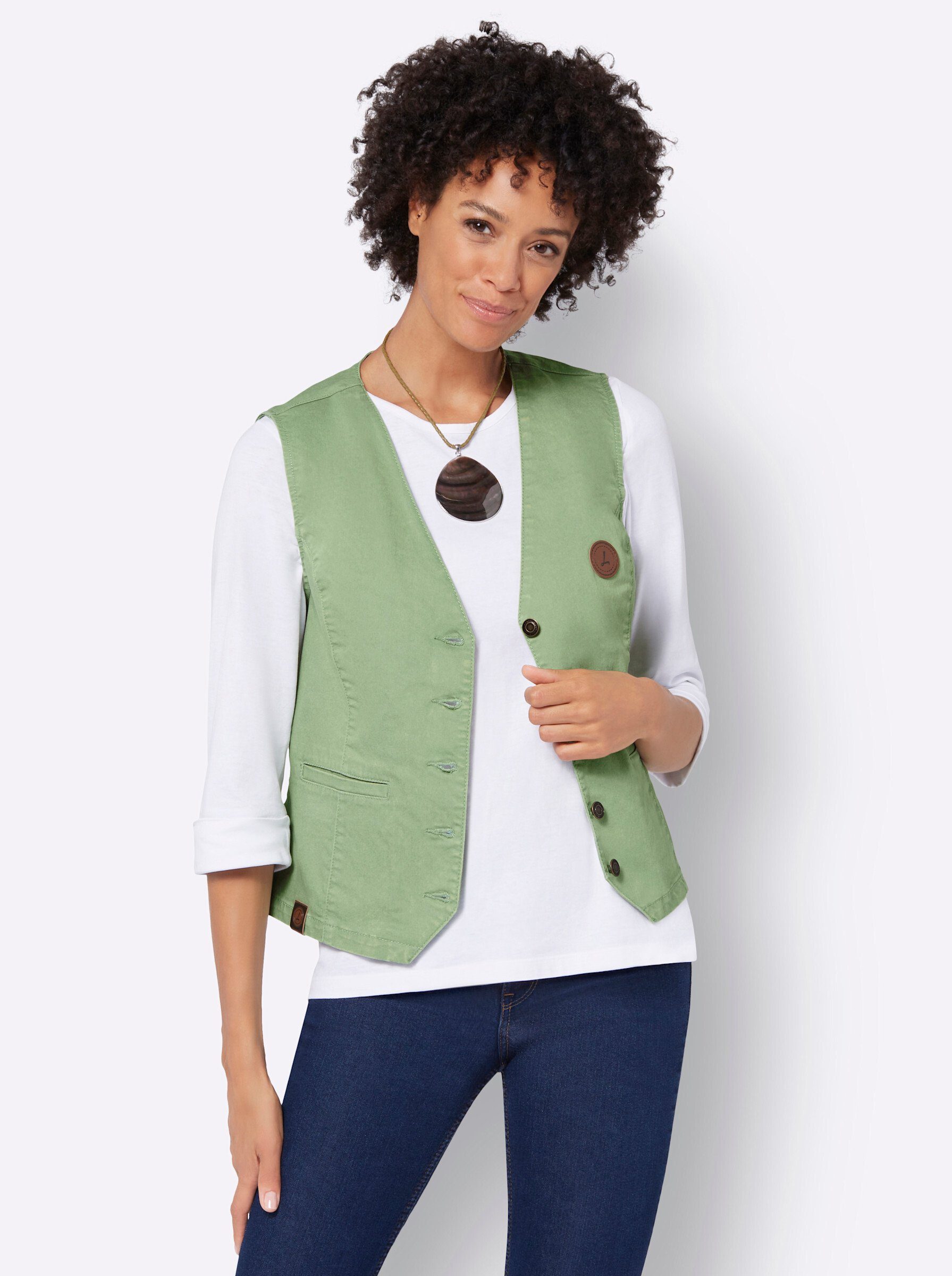 Jerseyweste Jeans-Weste