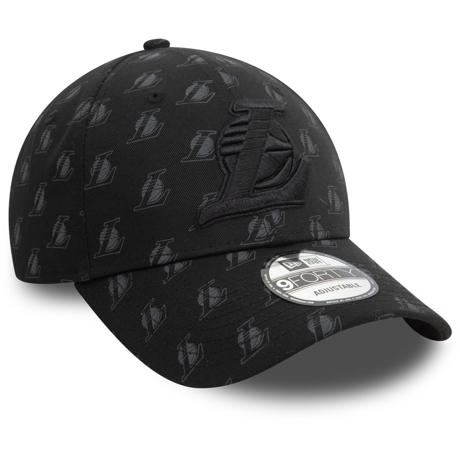 New Era Baseball Cap 9Forty Strapback MONOGRAM Los Angeles Lakers