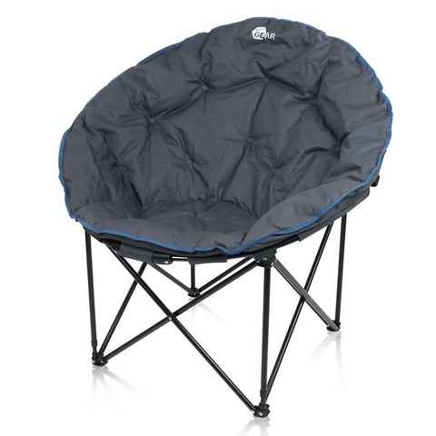 yourGEAR Faltstuhl yourGEAR Campingstuhl Ortona XXL Moon Chair - faltbarer Outdoor Sessel - Klappstuhl ø 100cm max 130kg
