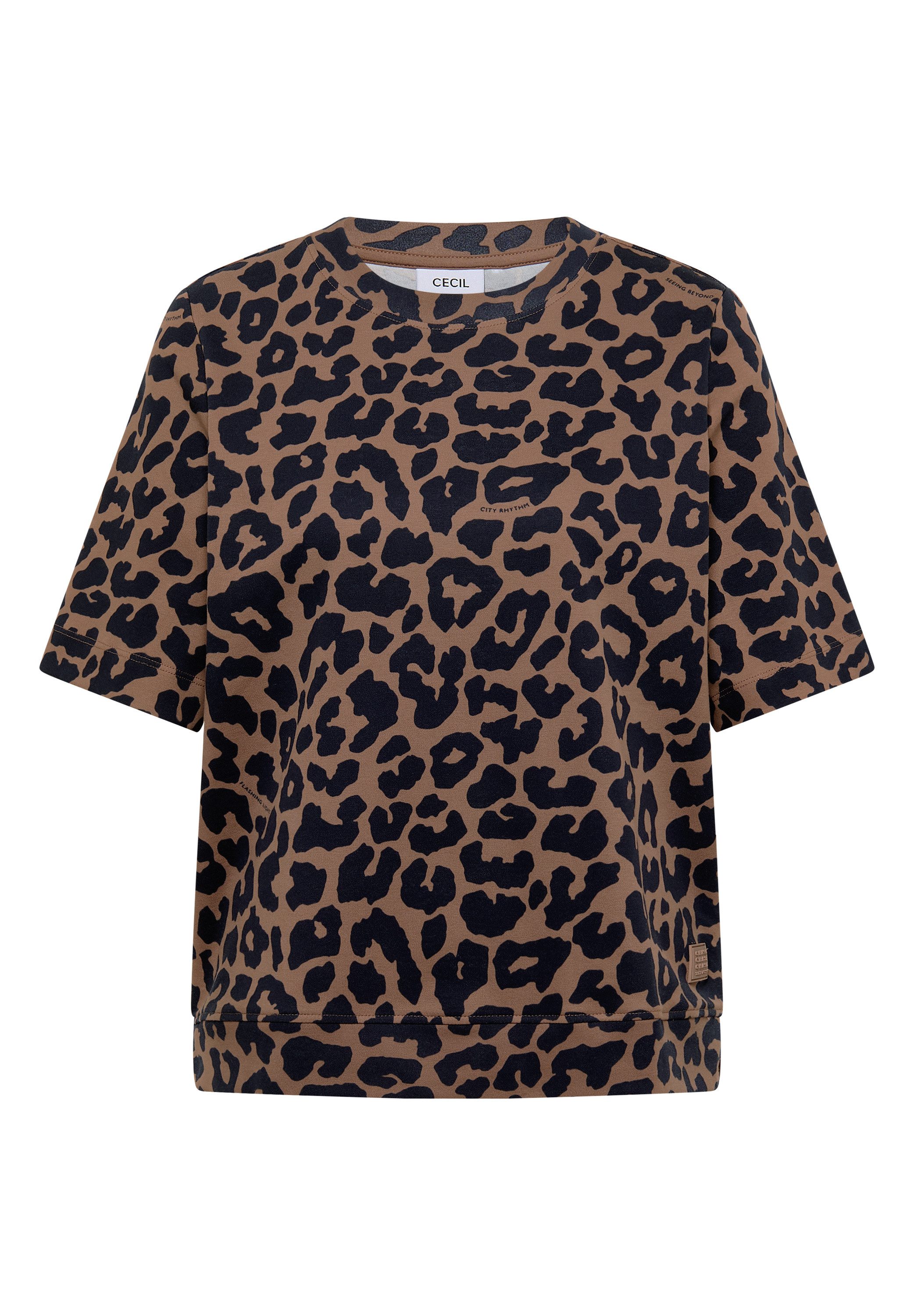 CECIL T-Shirt mit Animal-Print, lässige Passform