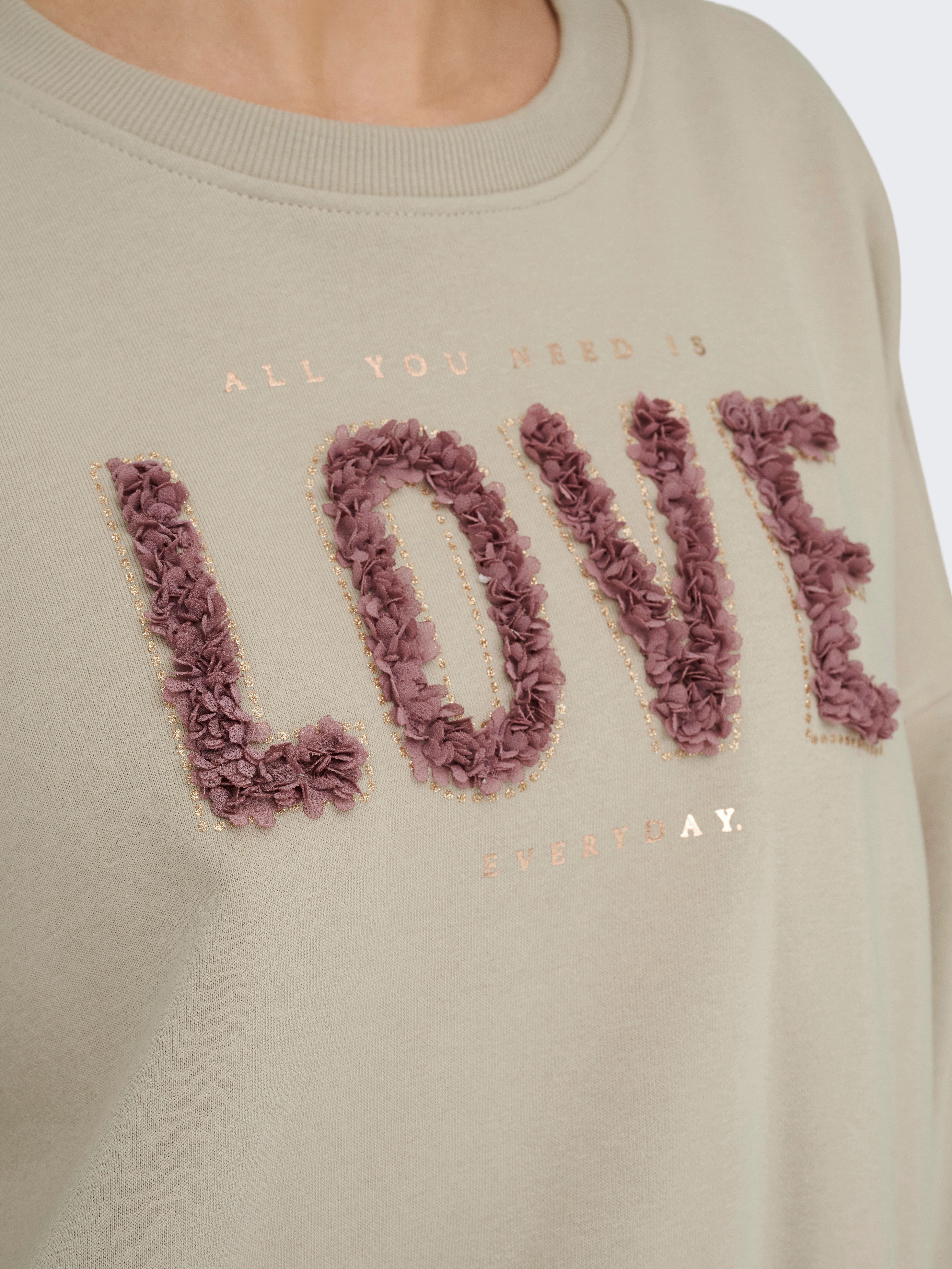 ONLY Sweater ONLKIARA L/S O-NECK CHIFFON MIX SWT günstig online kaufen