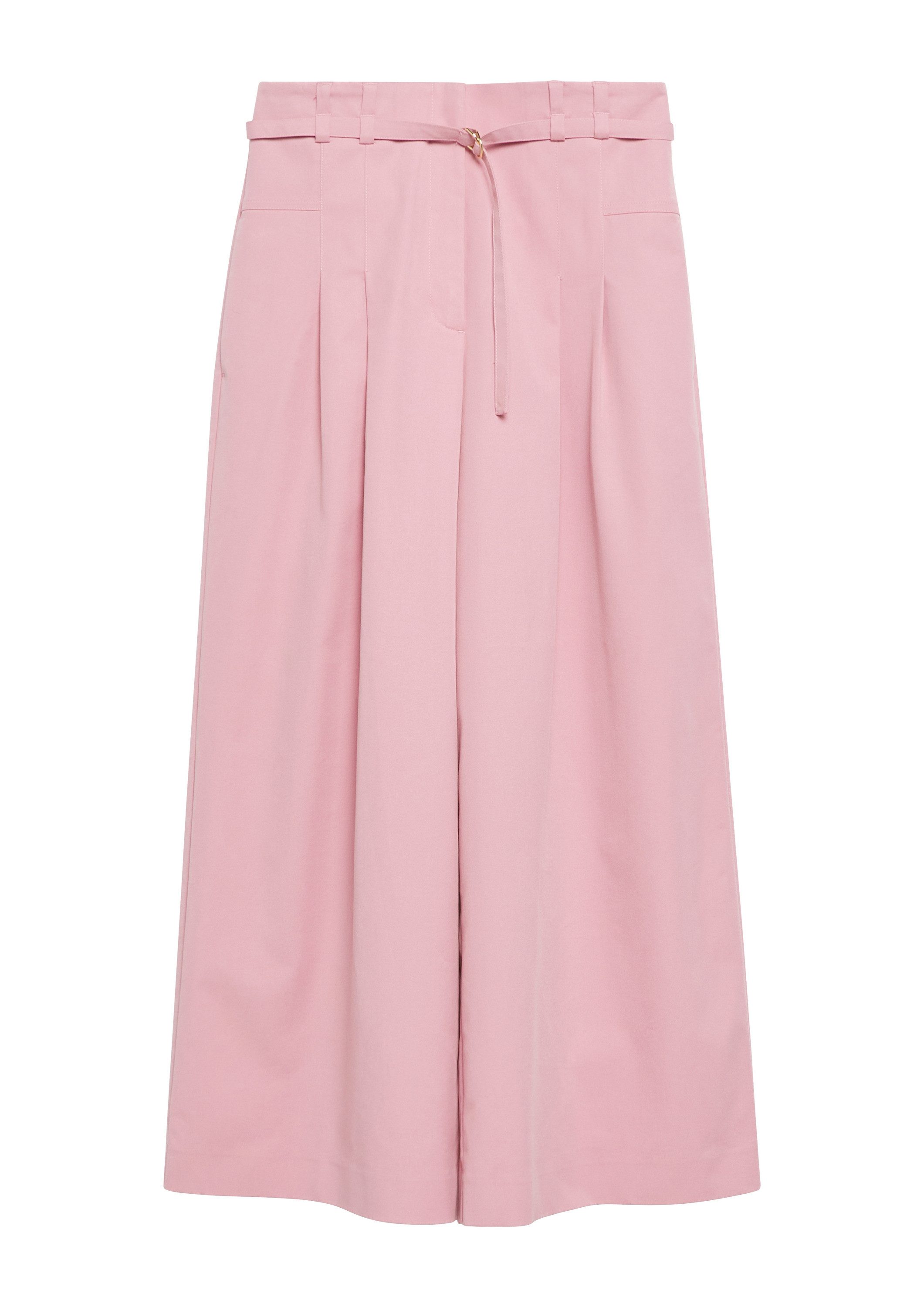 comma 7/8-Hose Hose Wide-Leg-Hose mit Bundfalten in Ankle-Länge