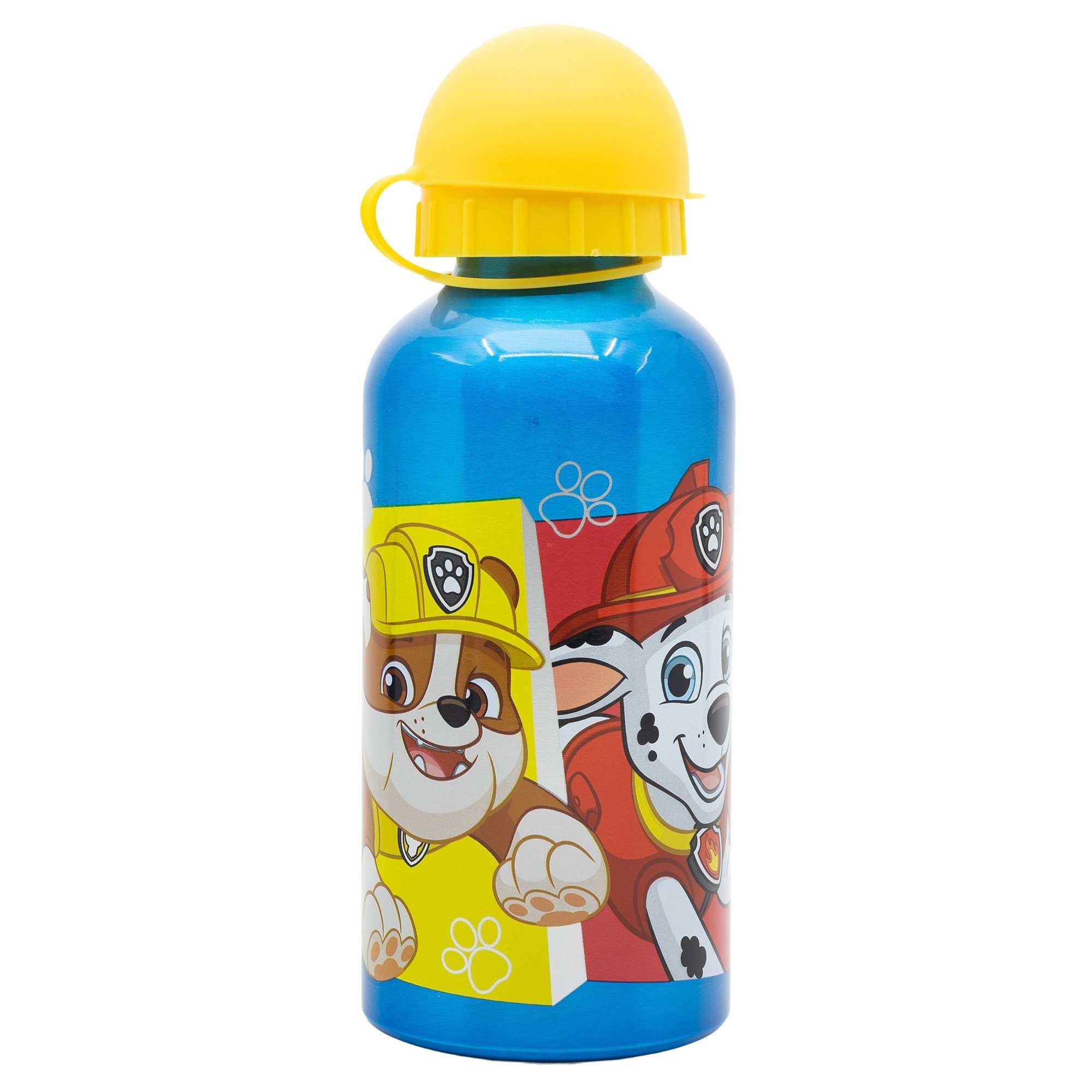 PAW PATROL Lunchbox Paw Patrol Chase Marshall Rubble 2 tlg Kinder Set, Kunststoff Aluminium, (2-tlg), Brotdose Alu-Trinkflasche 400 ml