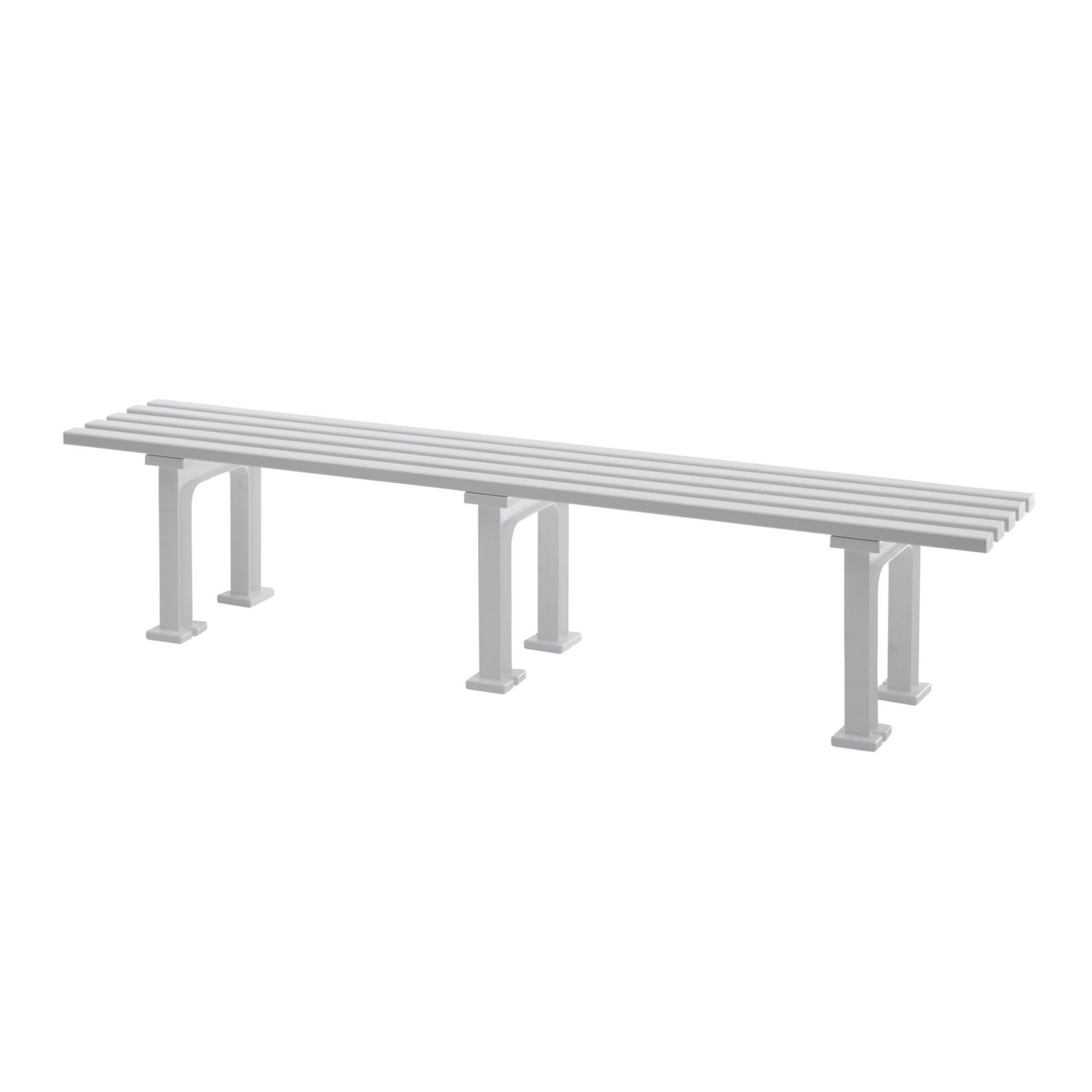 PROREGAL® Gartenbank KUBA aus Kunststoff Parkbank Sitzbank Garten Balkon Terrasse