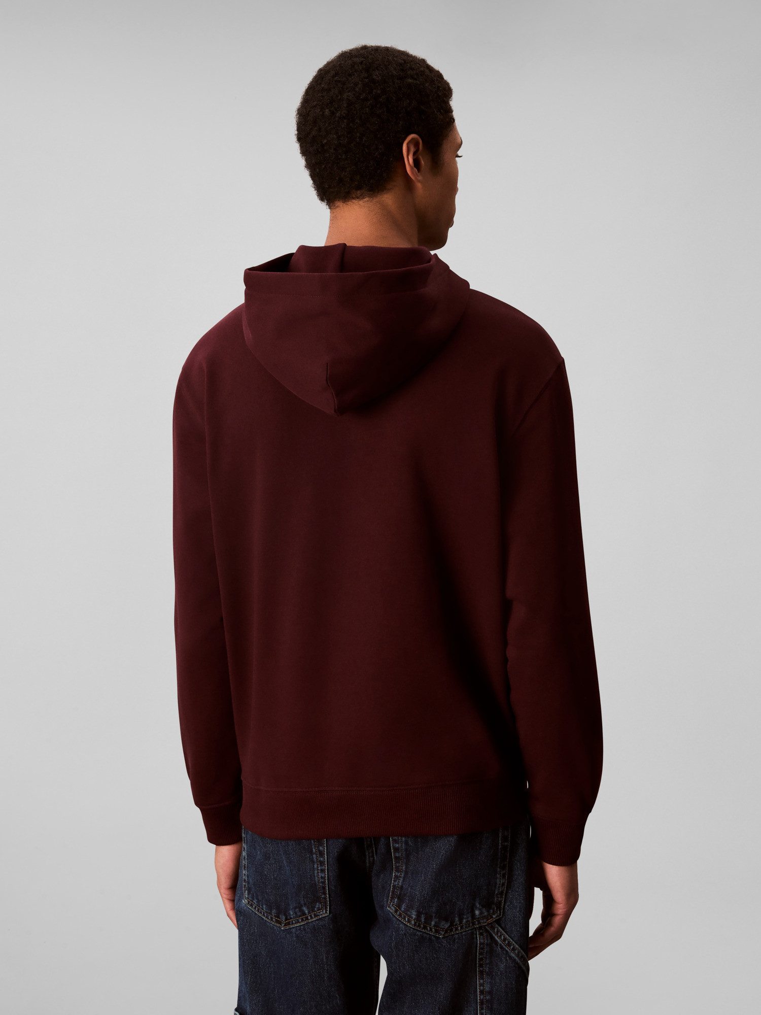Calvin Klein Kapuzensweatshirt LS EU STANDARD LOGO 350TERRY PO Mit Rundhals günstig online kaufen