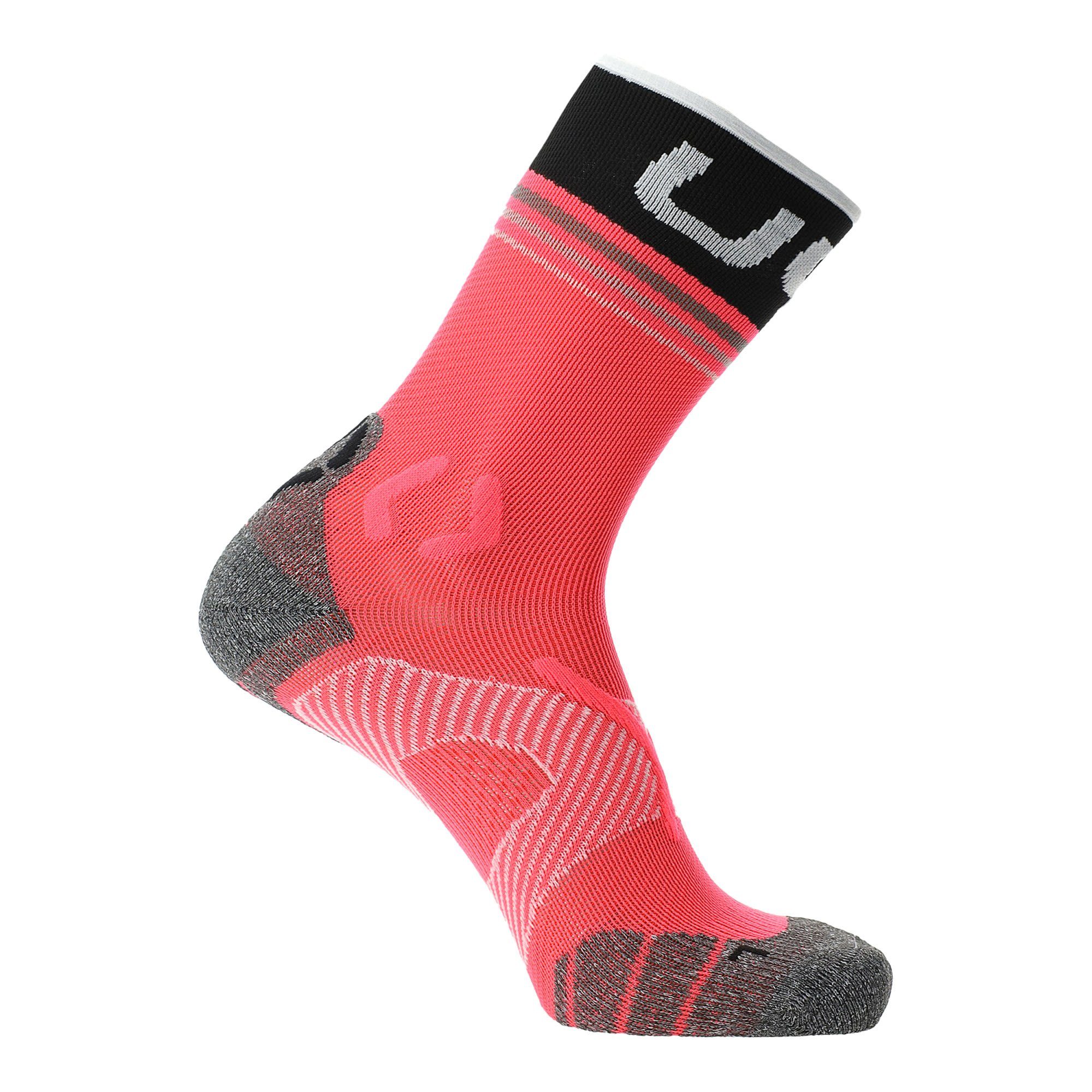 Pink - UYN One Uyn Socks Black Damen Mid Skisocken W Runners