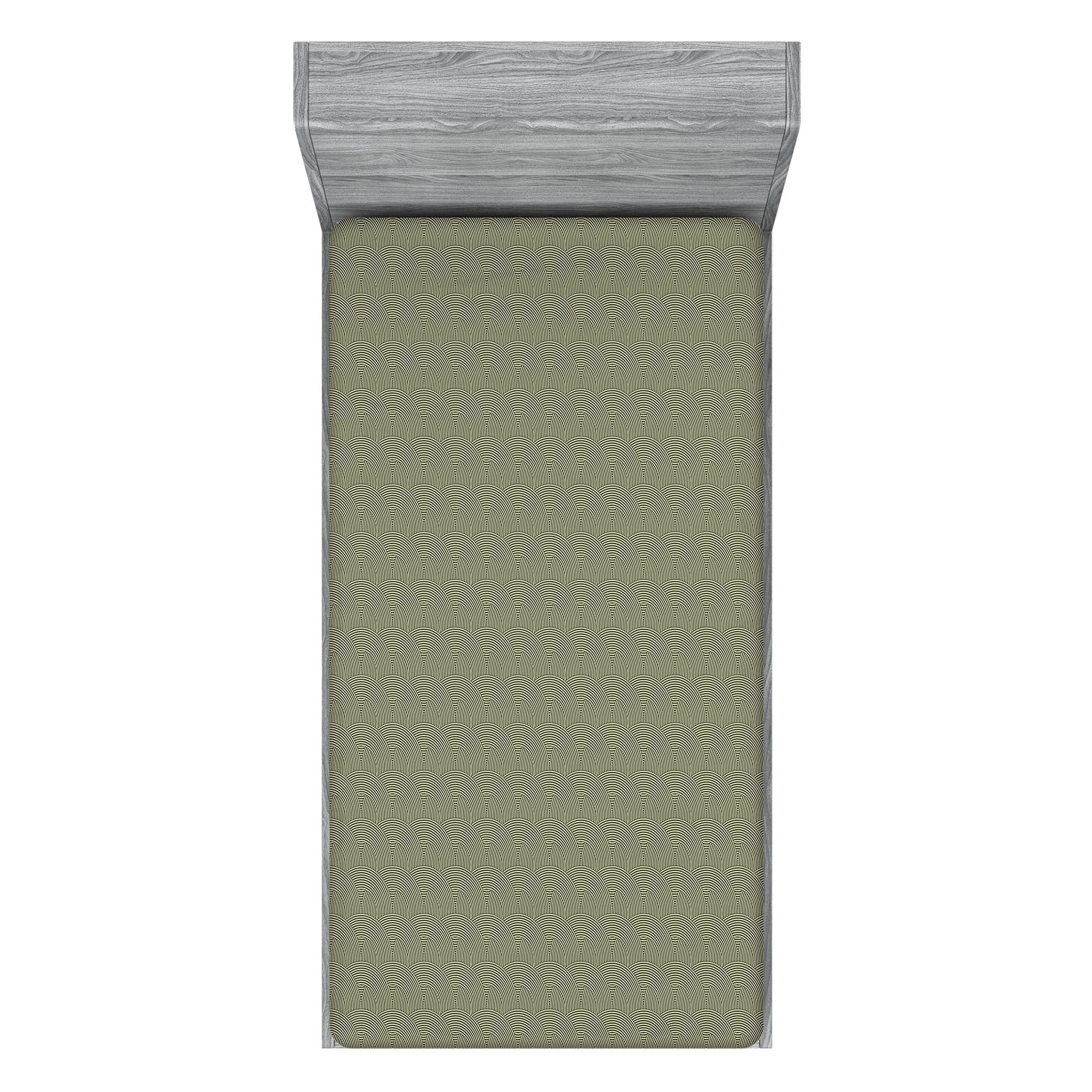 Abakuhaus Spannbettlaken Soft Dekorativer Stoff Bettwäsche Rund-um Elastischer Gummizug, neutrale Farbe Formulare Gestreifte Runde