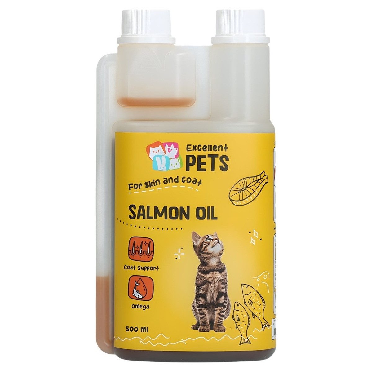 Excellent Pets Lachsöl für Katzen, Nahrungsergänzungsmittel für: Katze