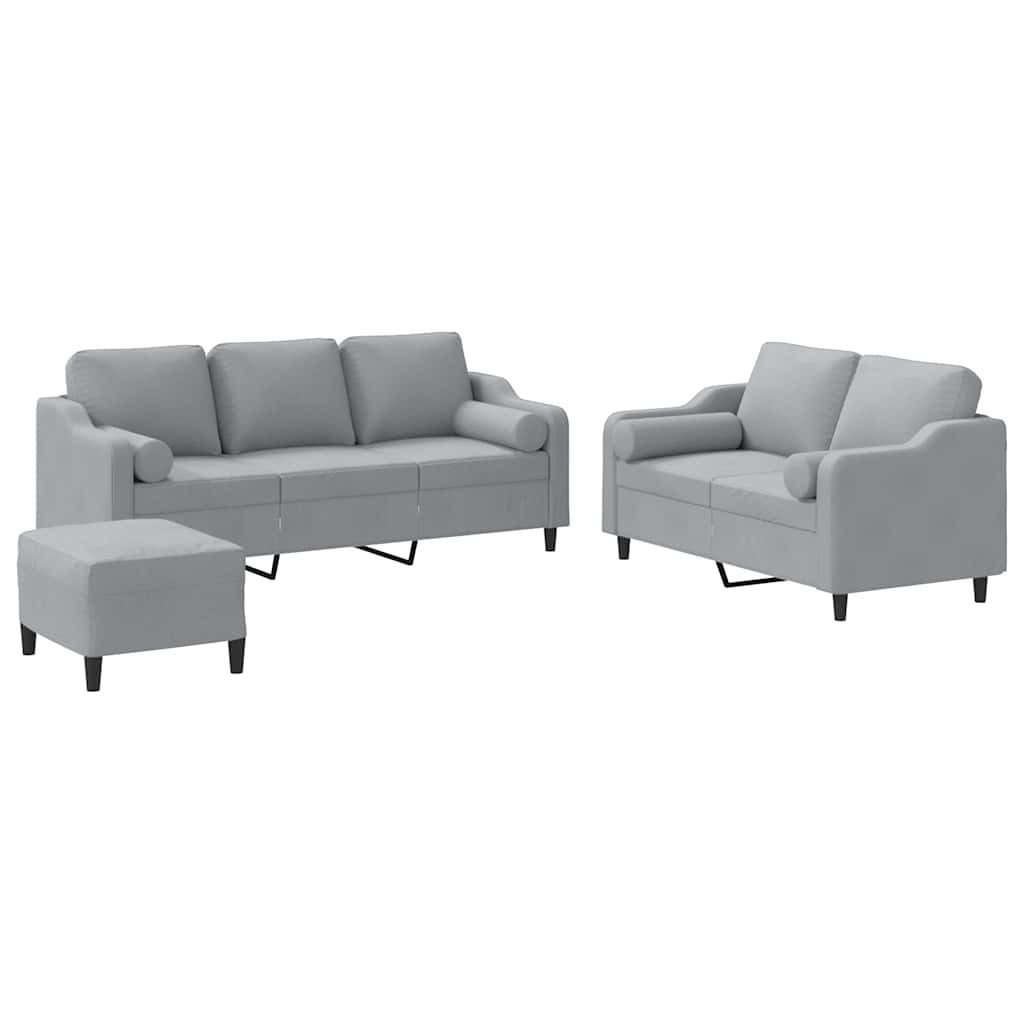 vidaXL Sofa 3-tlg. Sofagarnitur mit Kissen günstig online kaufen