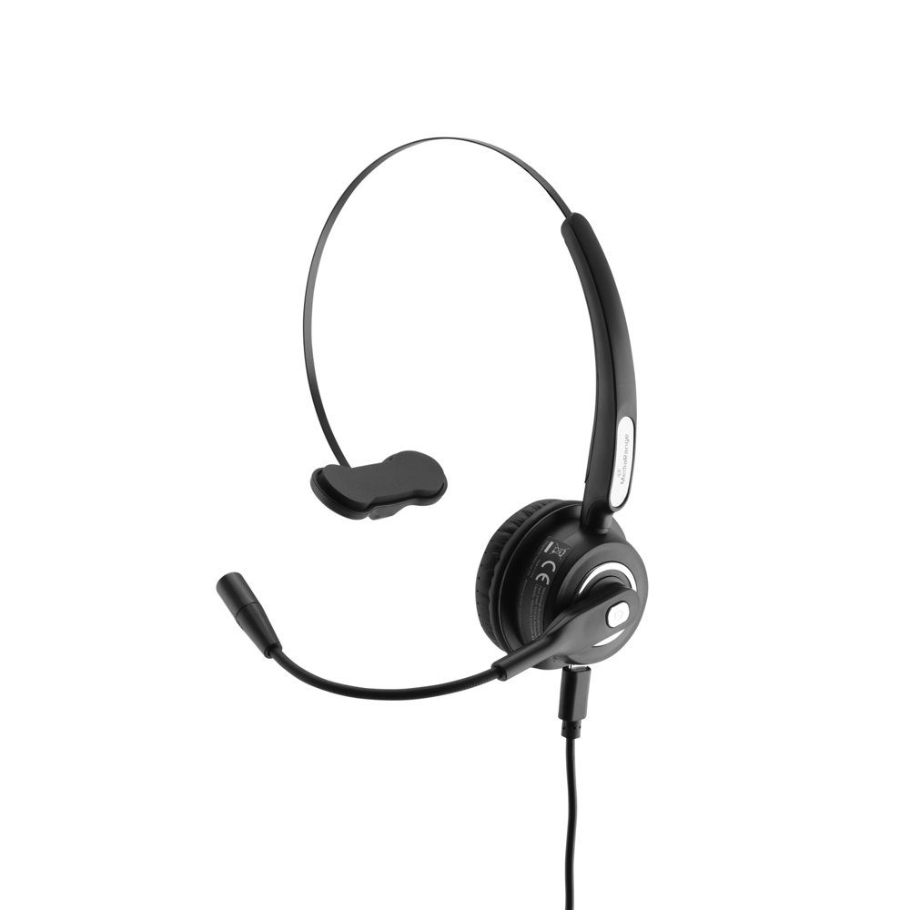 Mediarange Headset MROS305 Mono Mikrofon mit Bluetooth Mediarange schwarz Headset