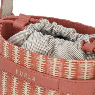 Furla Schultertasche Giove, Polyester, Leder, Baumwolle, Polyethylen