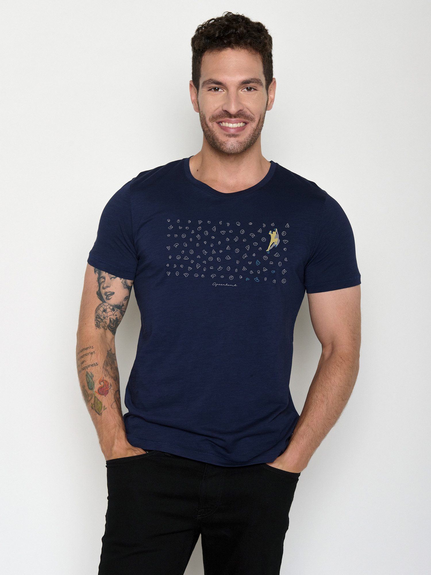 GreenBomb T-Shirt Spice Lifestyle Boulderer Motiv Lifestyle (1-tlg., 1) Rundhalsausschnitt, Bio-Baumwolle, GOTS Zertifiziert