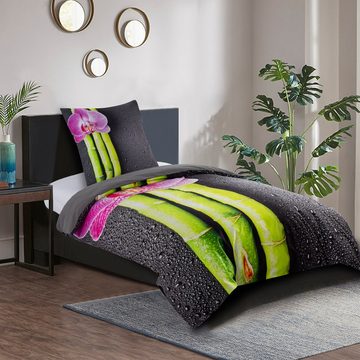 Bettwäsche Asia 135x200 cm, Bettbezug und Kissenbezug, Sanilo, Baumwolle, 4 teilig