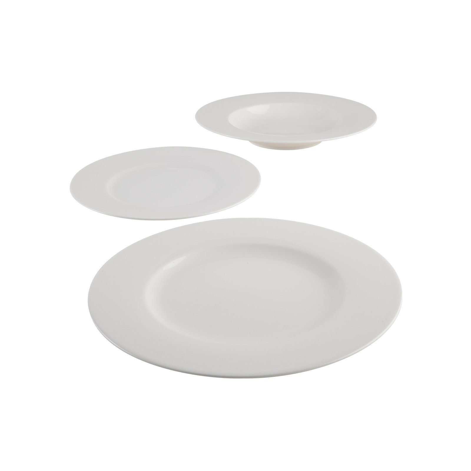 vivo Villeroy & Boch Group Kombiservice Basic White Starter Set 12er Set (12-tlg), Porzellan