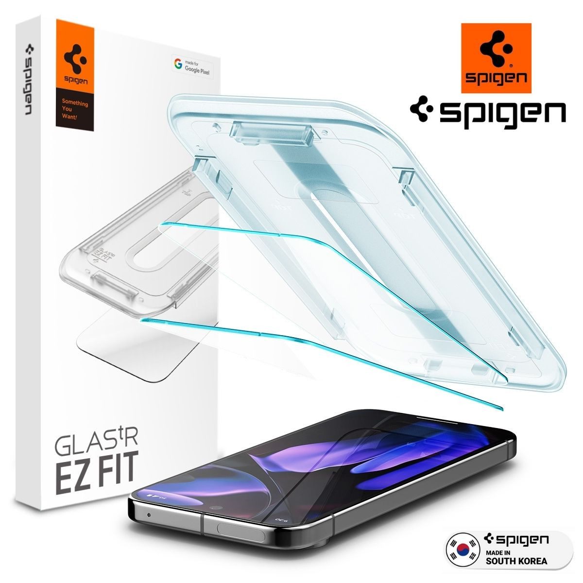 Spigen Displayschutzfolie 2x Panzerglas für Google Pixel 10 / 9 Pro XL Schutzglas Panzerfolie, 2er-Pack, 2 Stück, Tempered Glass, Anti-Fingerabdruck, Case Friendly, Hartglas