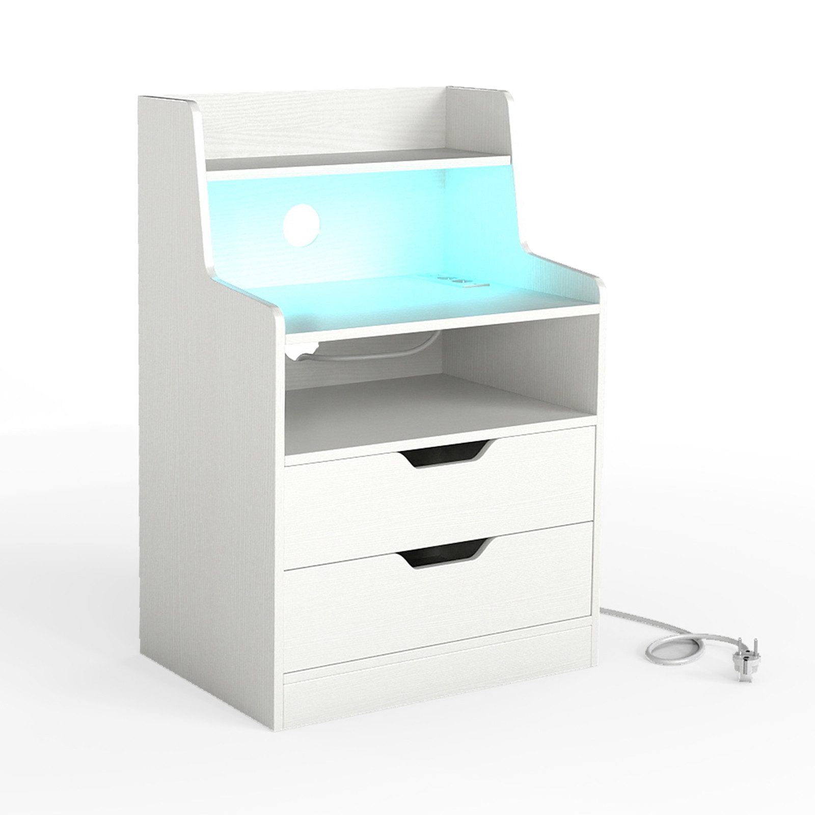COSTWAY Nachttisch (1-St)