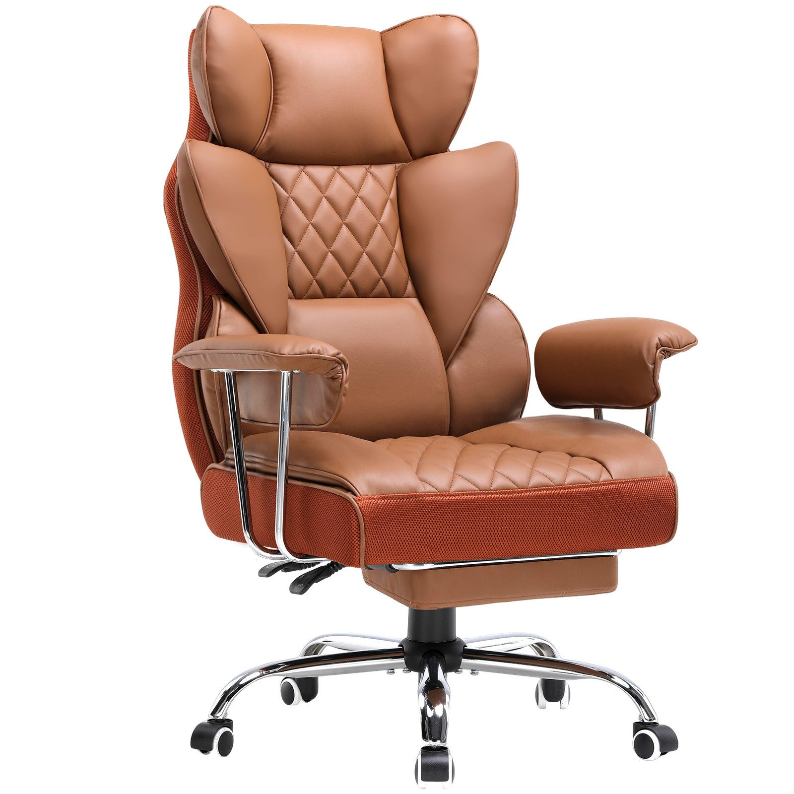 GTPLAYER Gaming-Stuhl Bürostuhl Gamer Stuhl gaming stuhl Schreibtischstuhl Chefsessel, mit Taschenfeder-Lendenwirbelstütze, breiter Büro-Computersessel