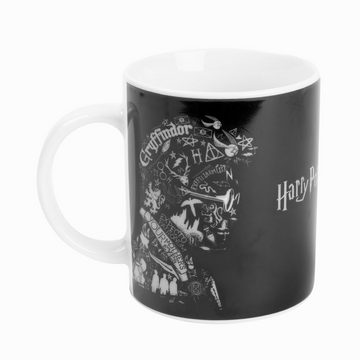 United Labels® Tasse Harry Potter Tasse - Silhouette Kaffeetasse aus Porzellan 320 ml, Porzellan