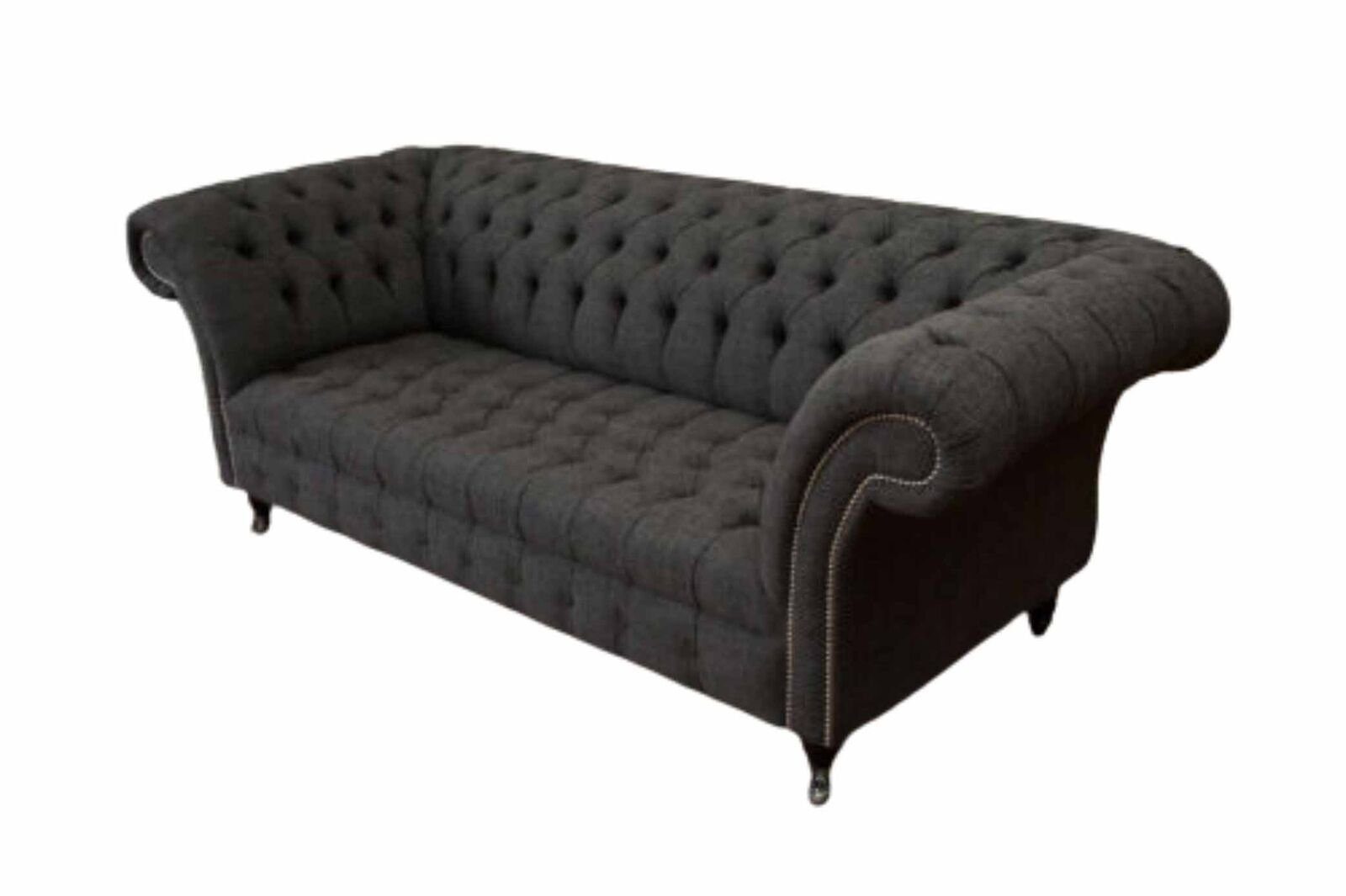 Sofas Sofa 4 In Polster Sitzer, Chesterfield Sofa Europe Grauer JVmoebel Couch Viersitzer Made