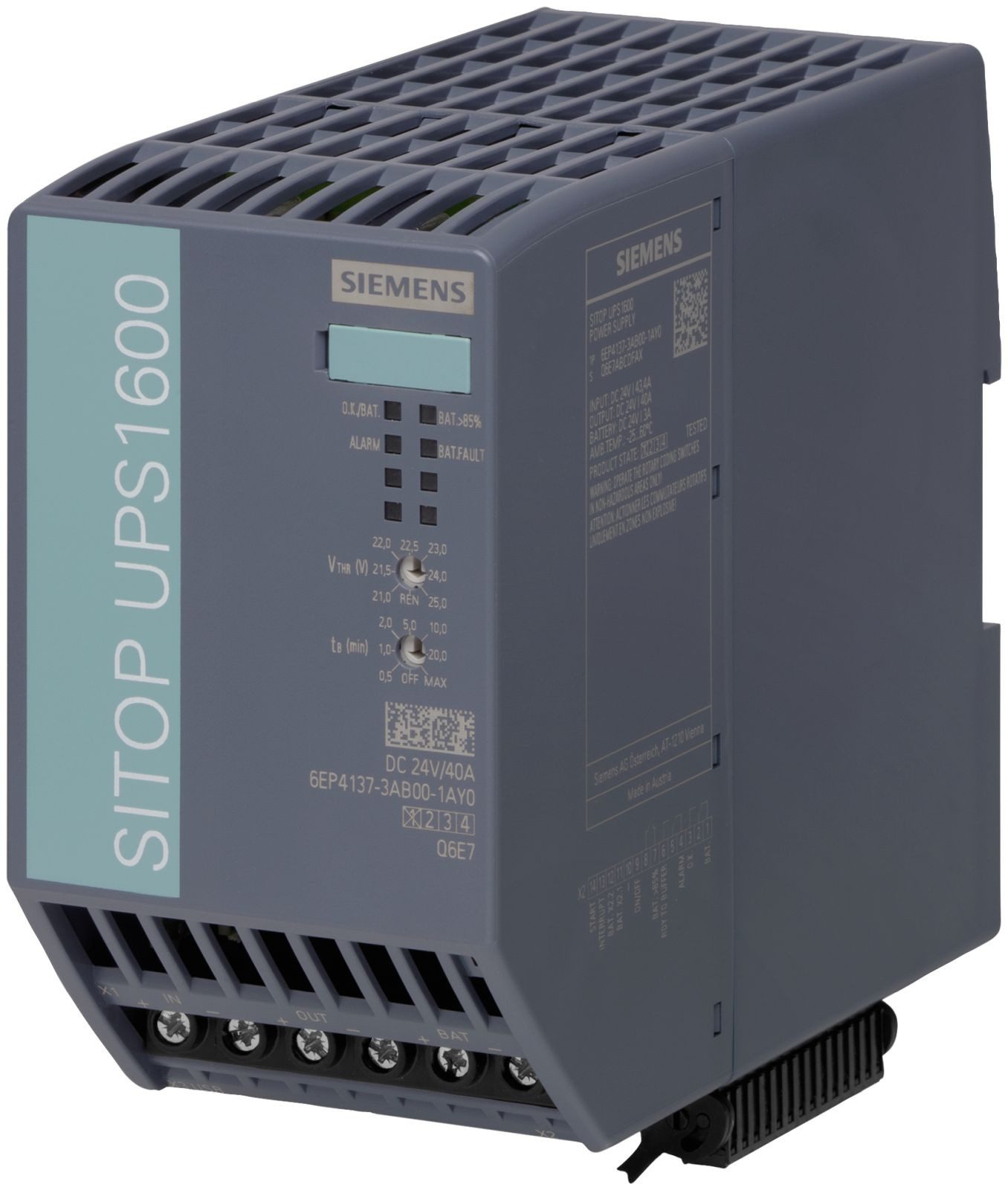 SIEMENS USV-Anlage SIEM 6EP4137-3AB00-1AY0 SITOP UPS1600 40A USB Stromversorgung Eingang