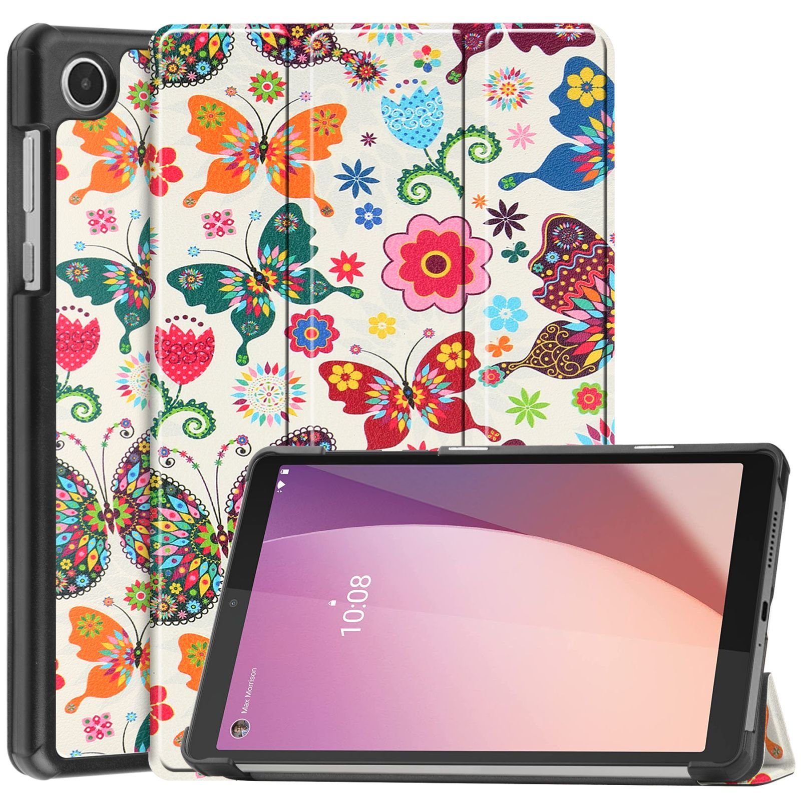 Lobwerk Tablet-Hülle Schutzhülle für Lenovo Tab M8 (4th Gen) TB-300FU 2023, Wake & Sleep Funktion, Sturzdämpfung, Aufstellfunktion