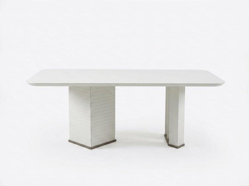 Xlmoebel Küchentisch Esstisch Weiß Design Küchentisch Esszimmer Tisch Luxus (1-St., 1-tlg)
