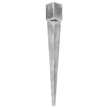 vidaXL H-Pfostenanker Erdspieße 6 Stk. Silbern 12×12×89 cm Verzinkter Stahl, (6-St)