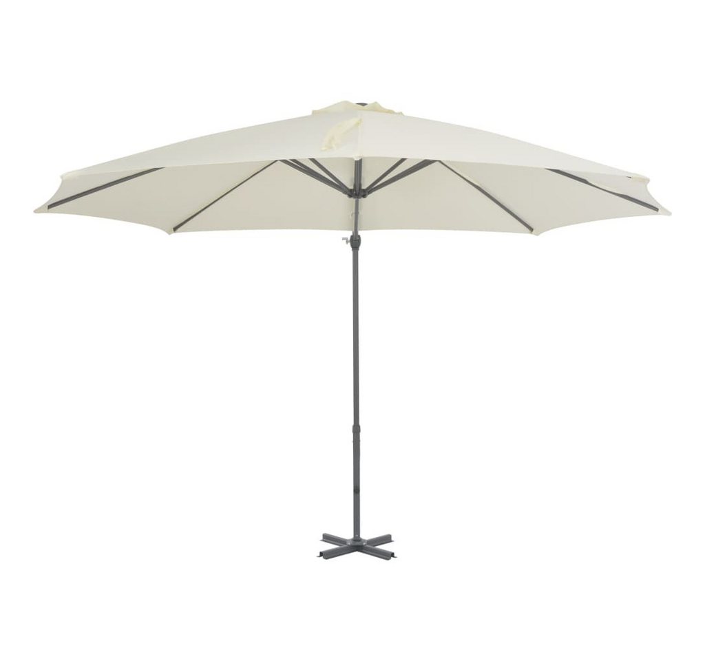 Thumbnail - vidaXL Sonnensegel Ampelschirm mit Aluminium-Mast 300 cm Sandweiß, (1-tlg)